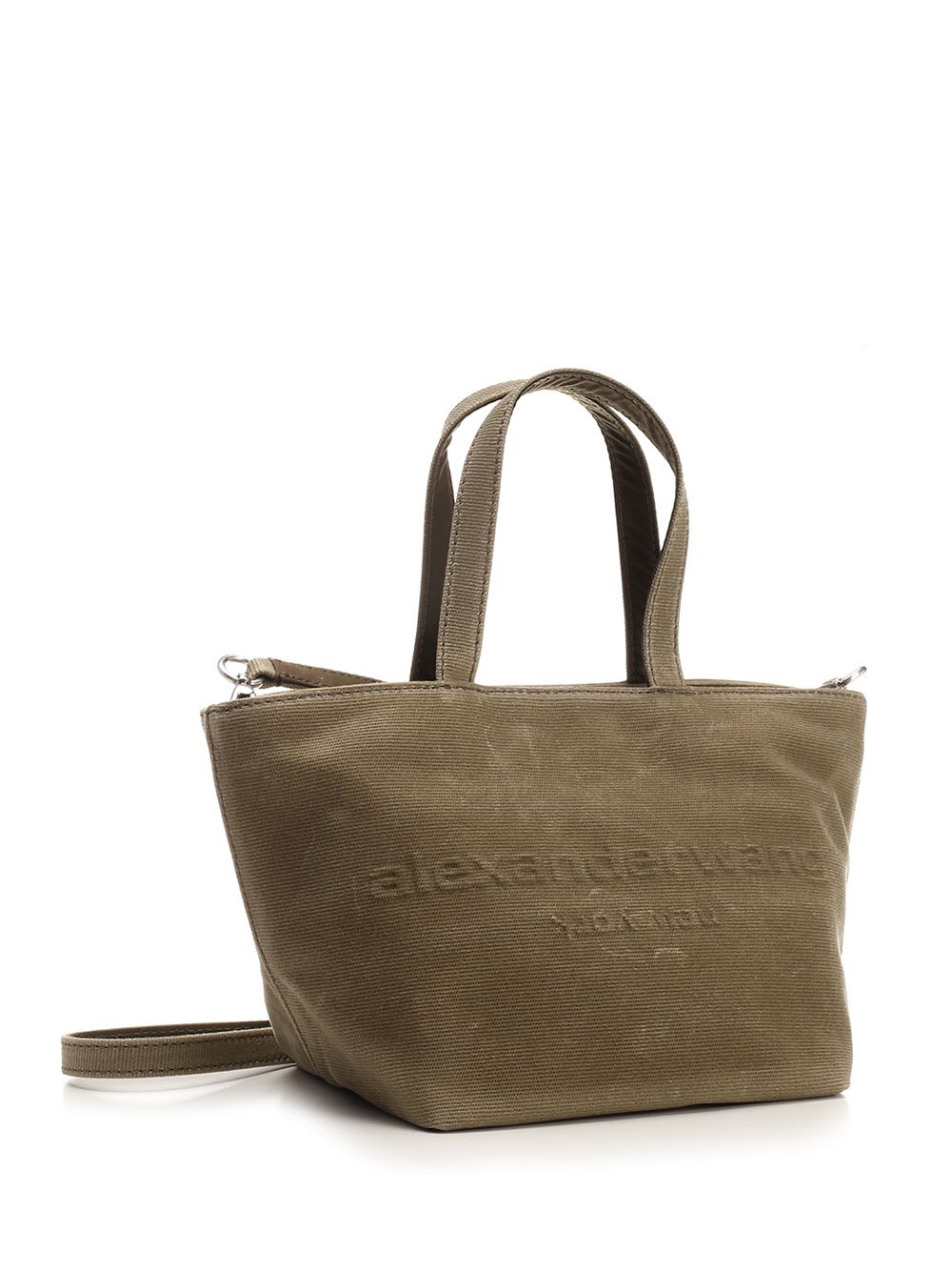 Shop Alexander Wang Small Punch Tote Bag In Green