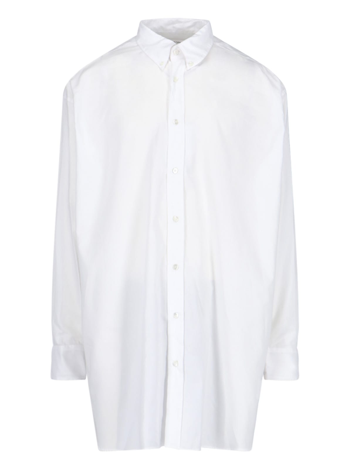 Shop Maison Margiela Oxford Shirt In White