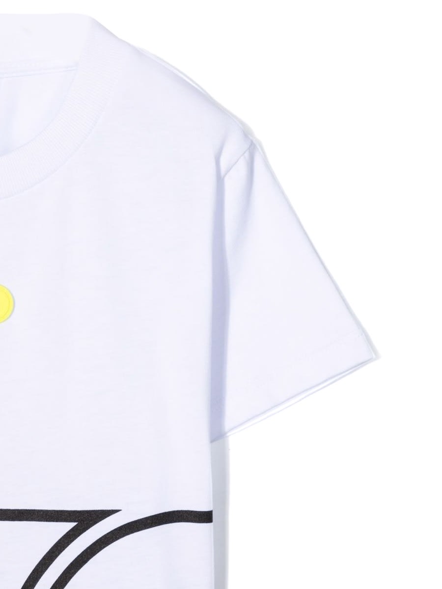 Gcds Jersey T-shirt Boy In White
