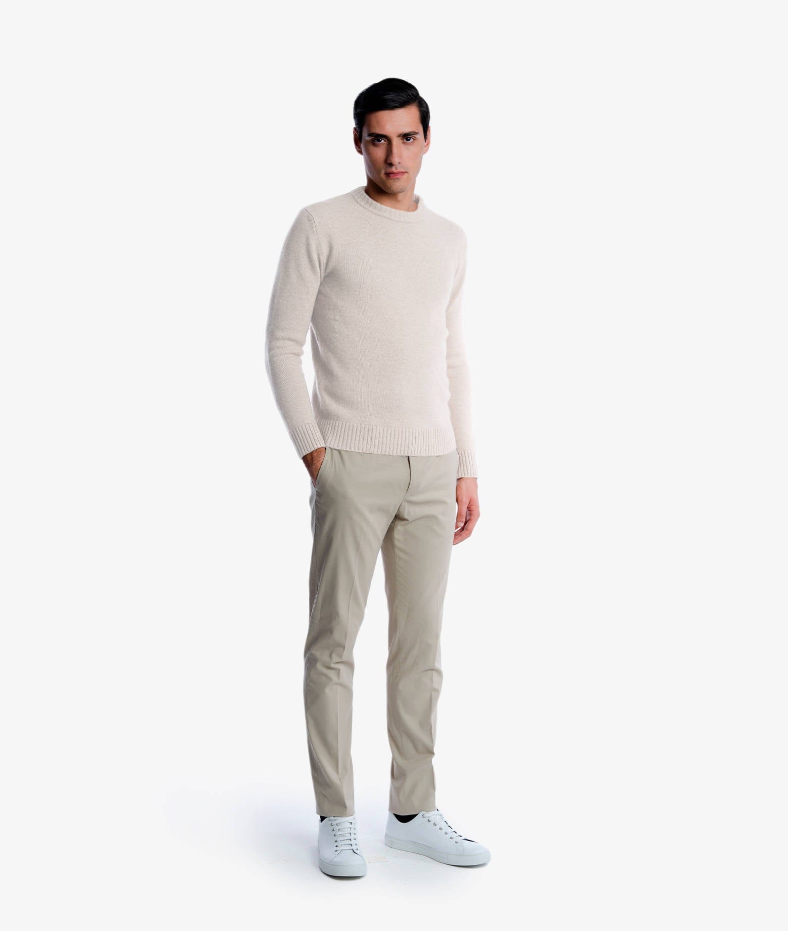 Larusmiani Sweater Pink Panther Sweater In White
