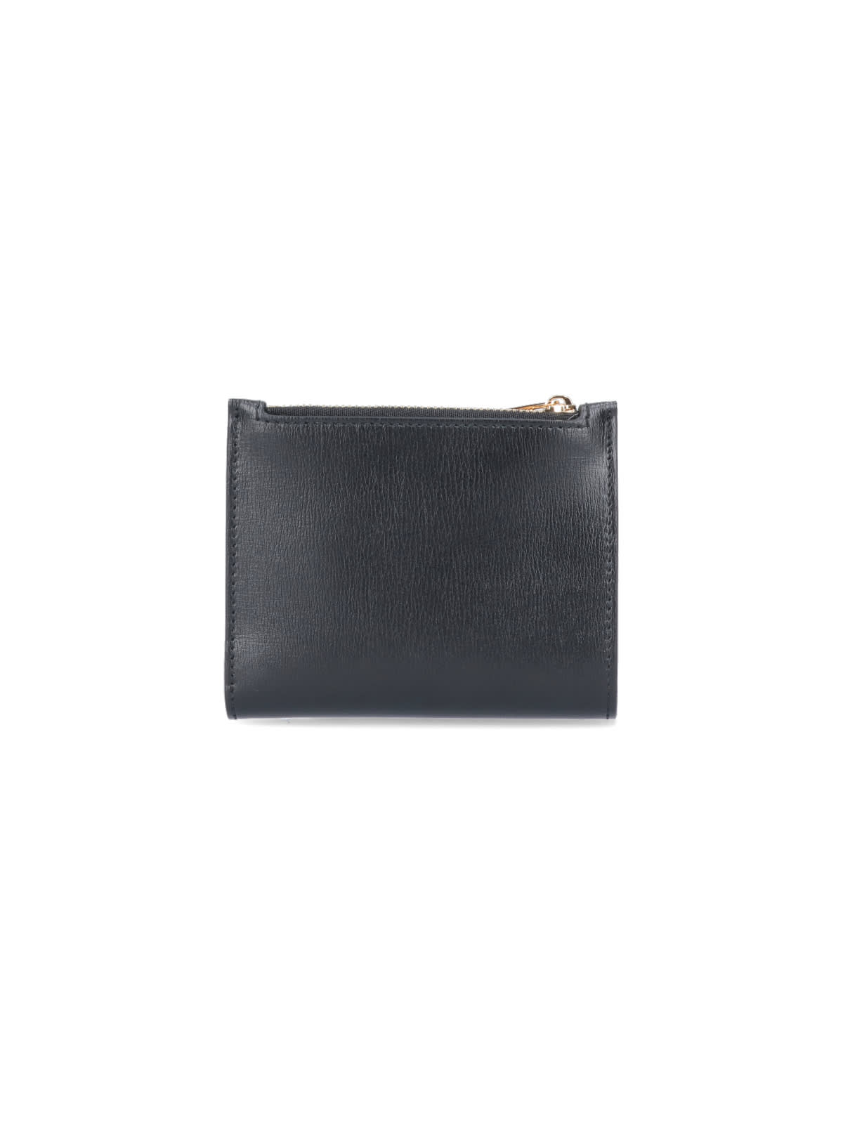 Shop Ferragamo Vara Compact Wallet In Black