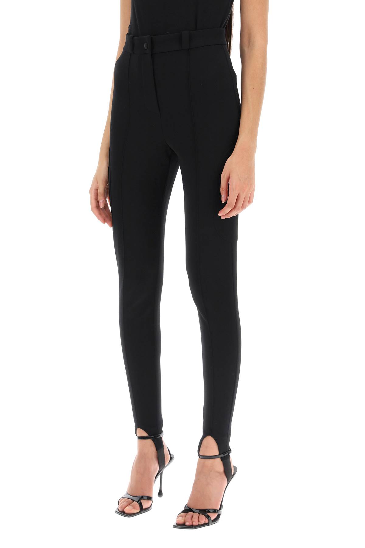 Shop Casablanca Stirrup Pants In Black