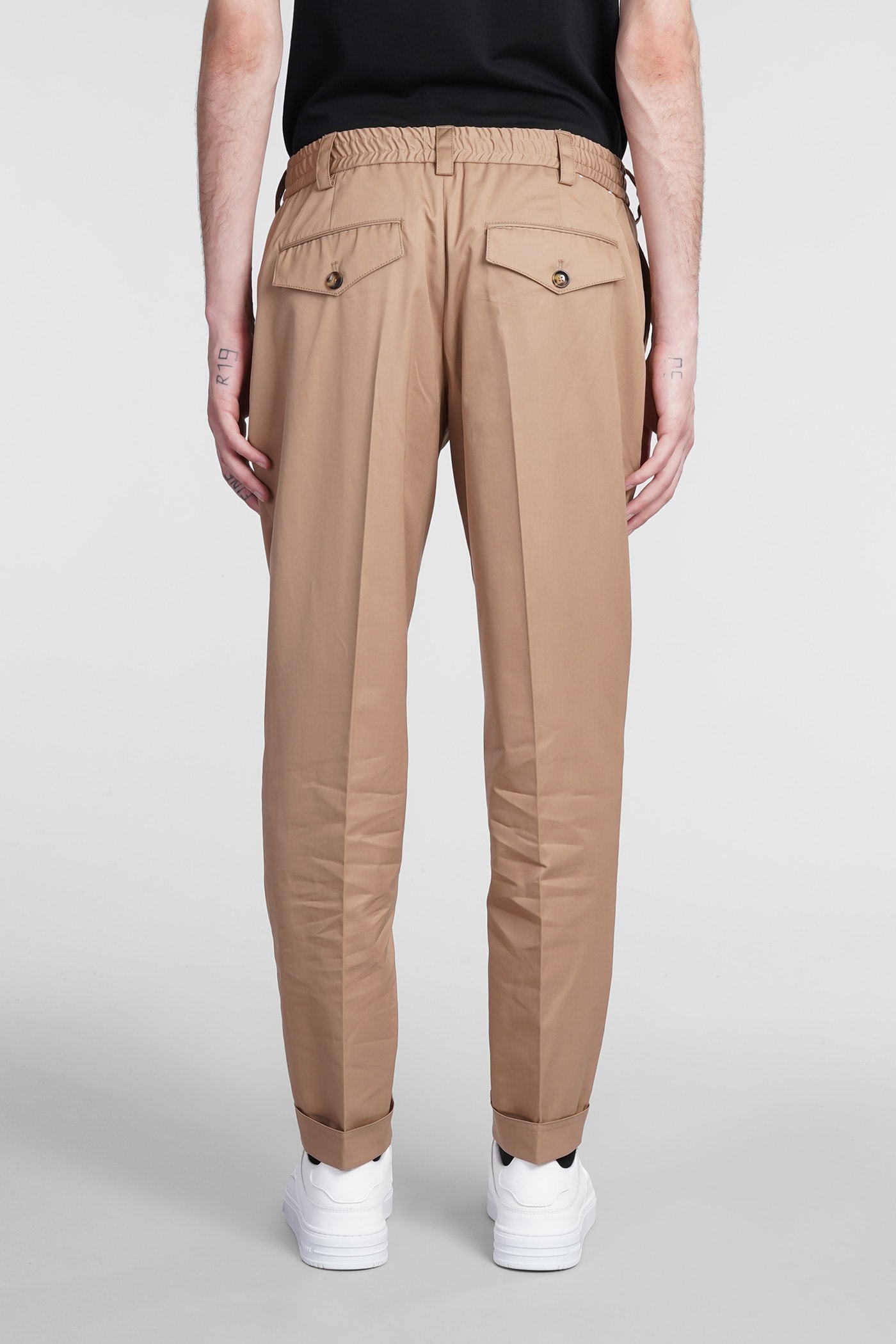 PT01 Pants In Camel Cotton | Smart Closet