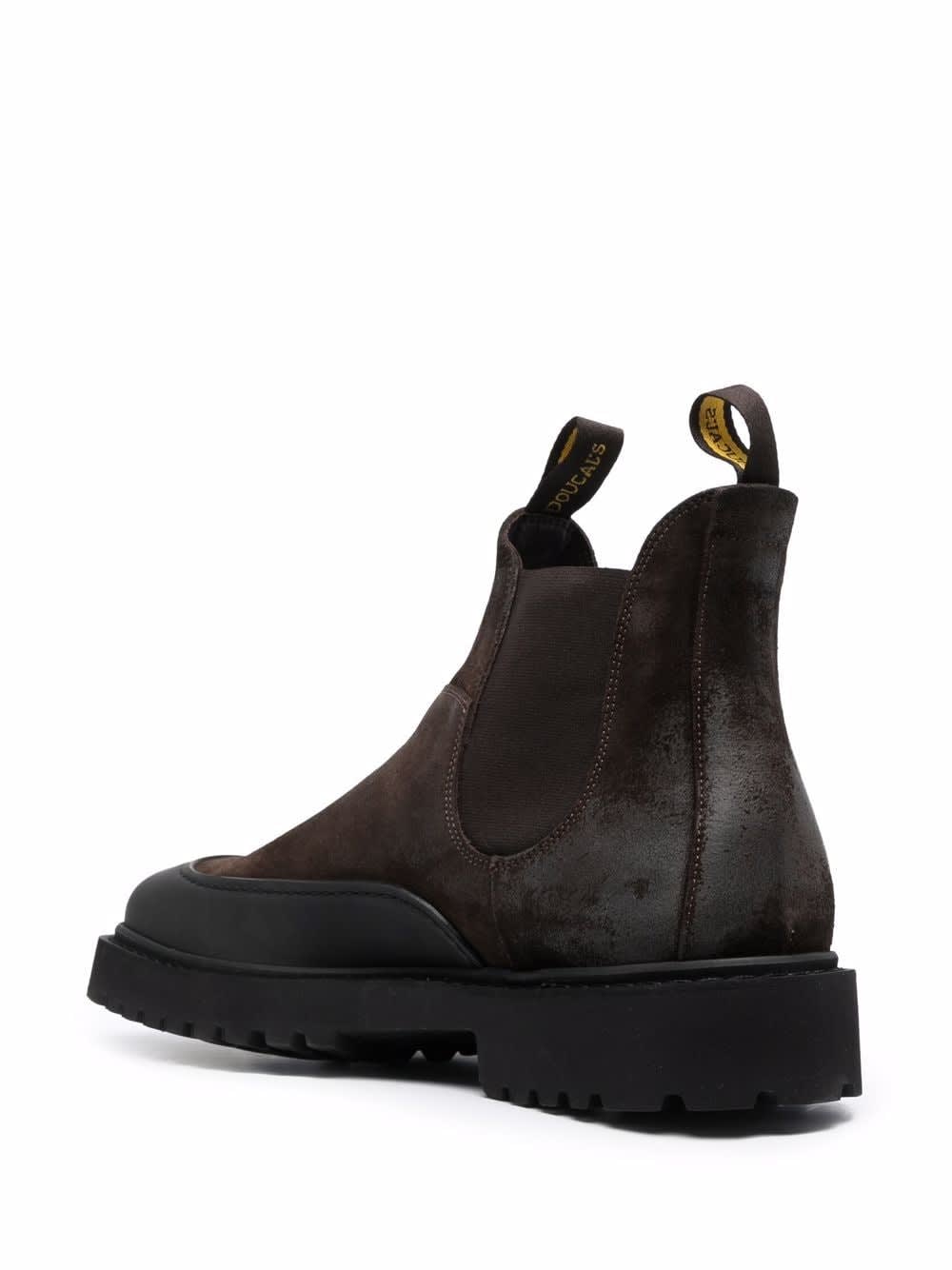 Shop Doucal's Hummel Chelsea Boots In Brown