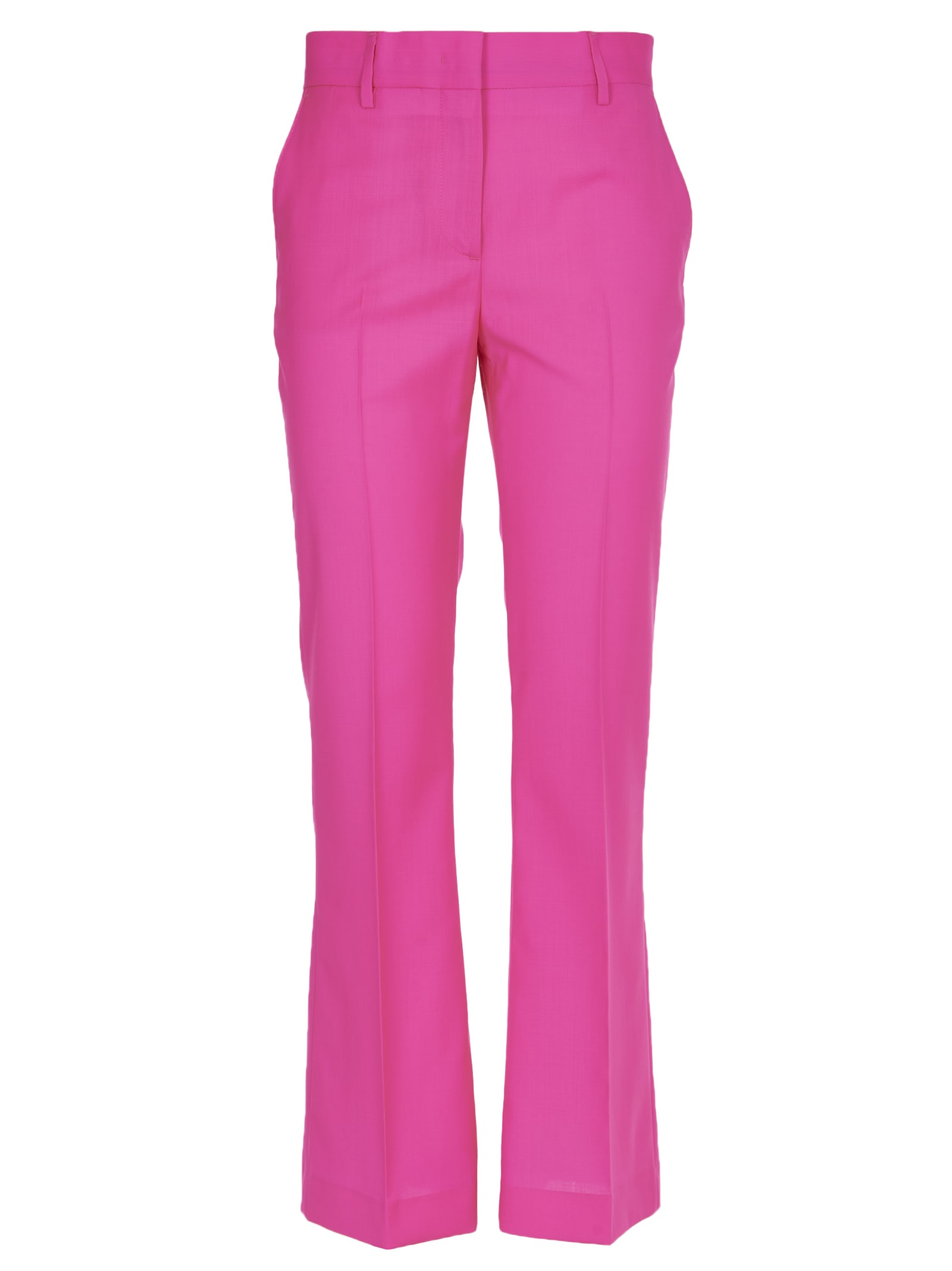 MSGM PINK FLARE TROUSERS,2841MDP93 20711815