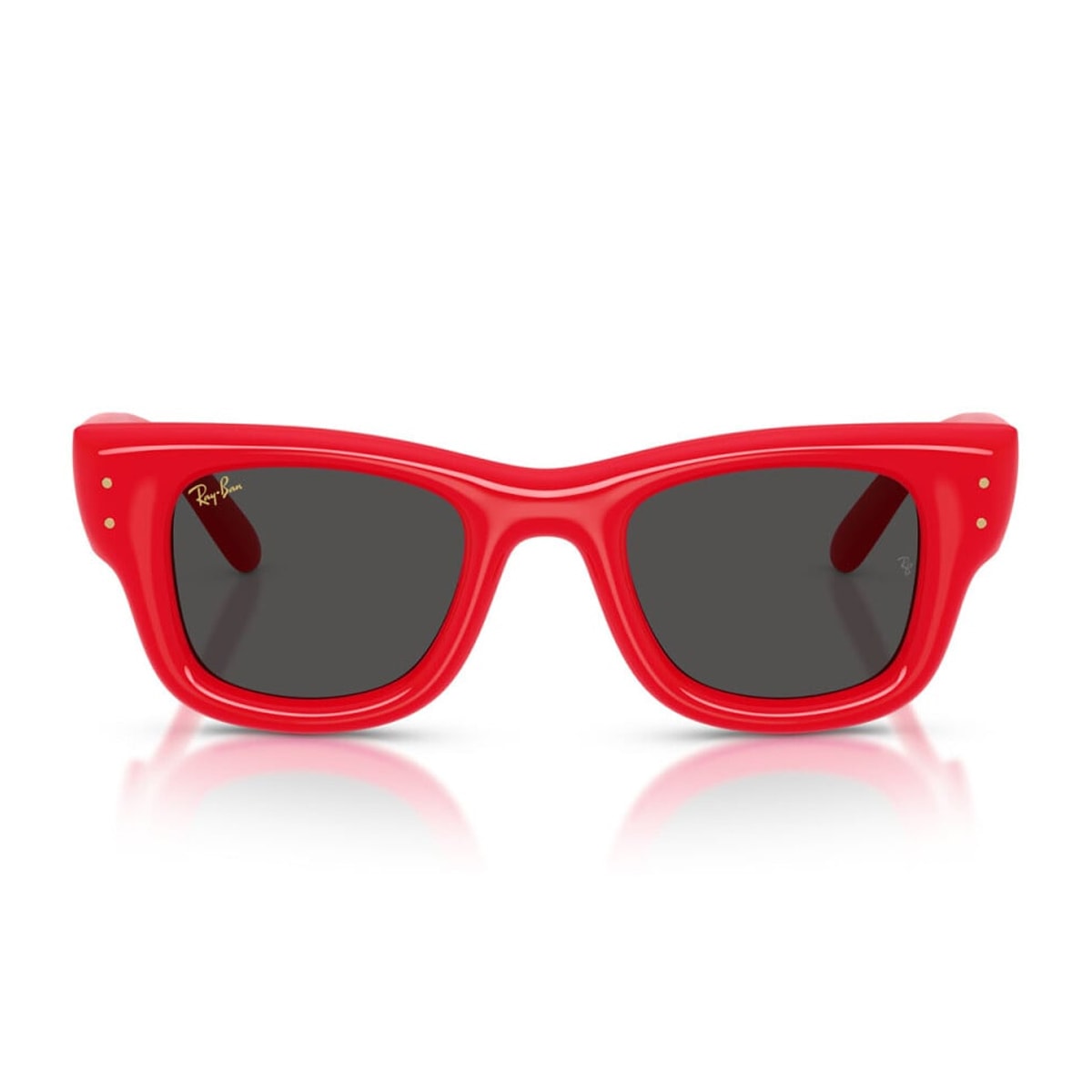 Ray Ban Rayban Rb4940 Wayfarer Puffer By Asap Rocky 683187 Lucido Rosso Sunglasses In Red