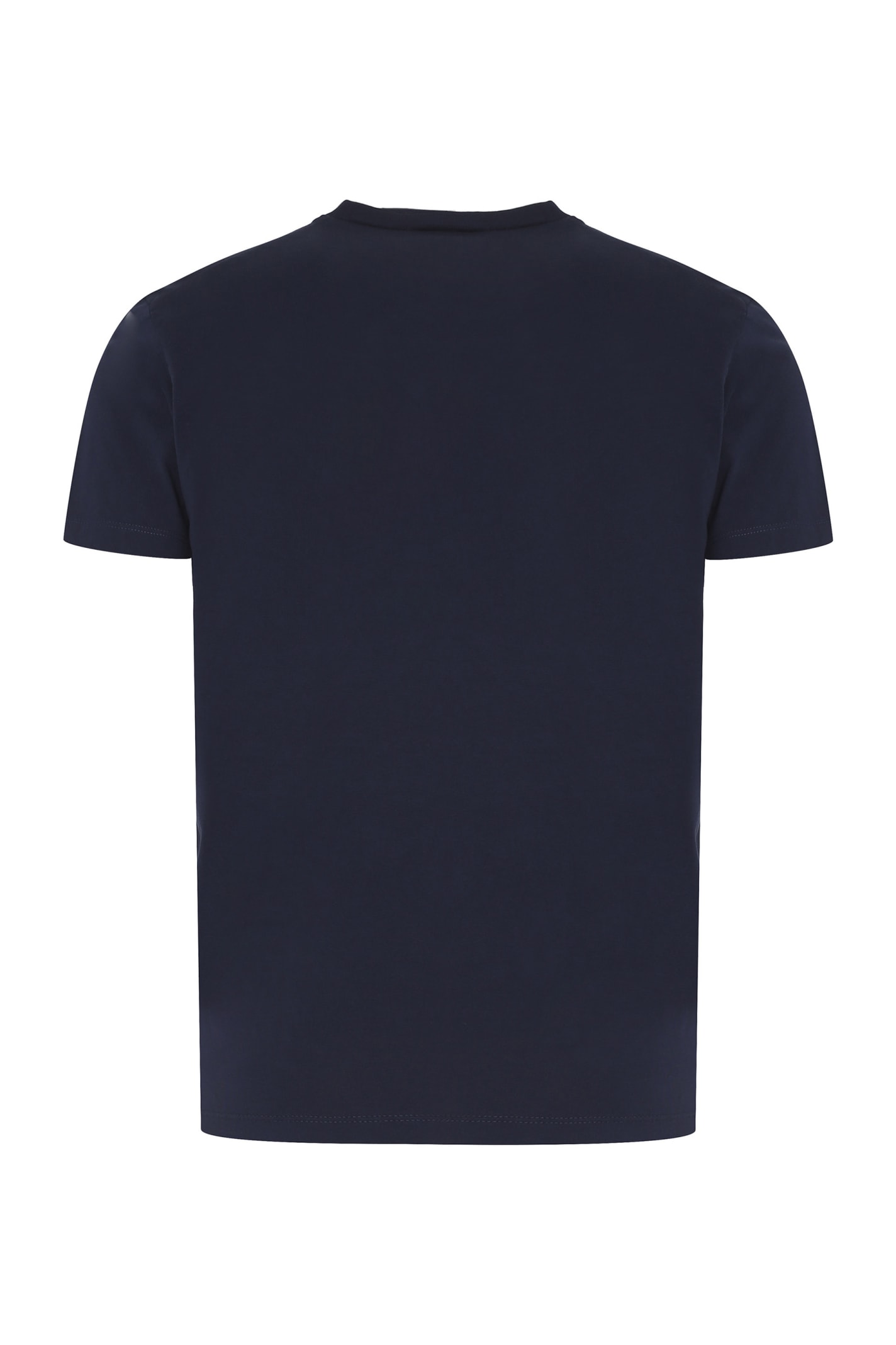 Shop Dsquared2 Logo Cotton T-shirt In Blue