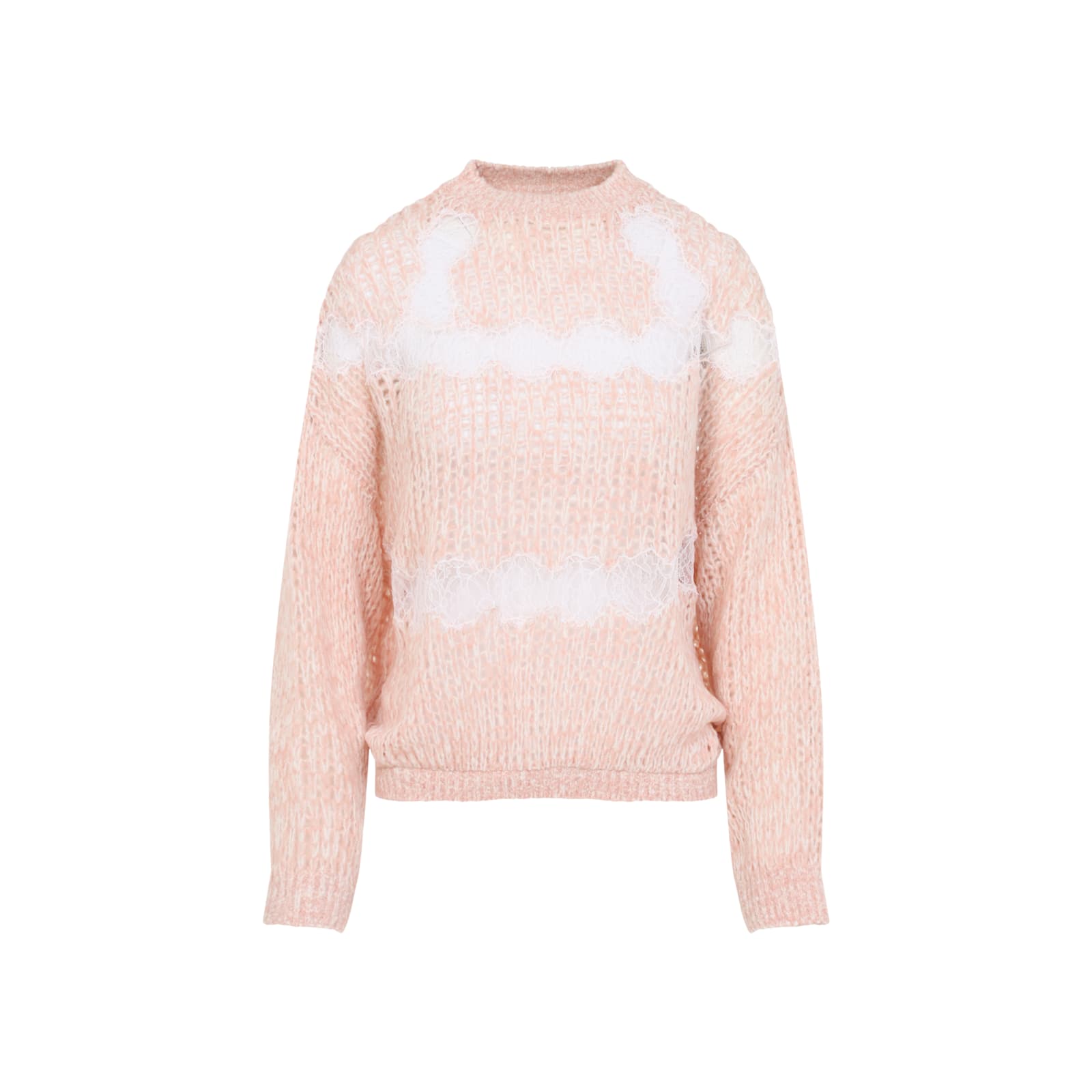 Giambattista Valli Wool Pullover Sweater In Pink