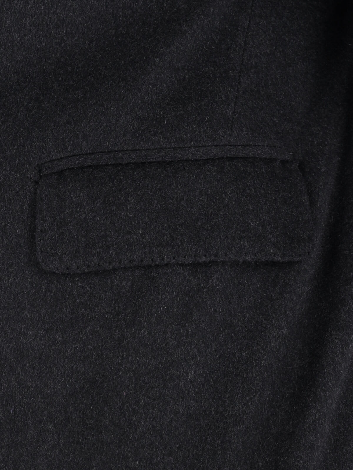 Tagliatore Black Double-breasted Coat With Four Pockets In Gray