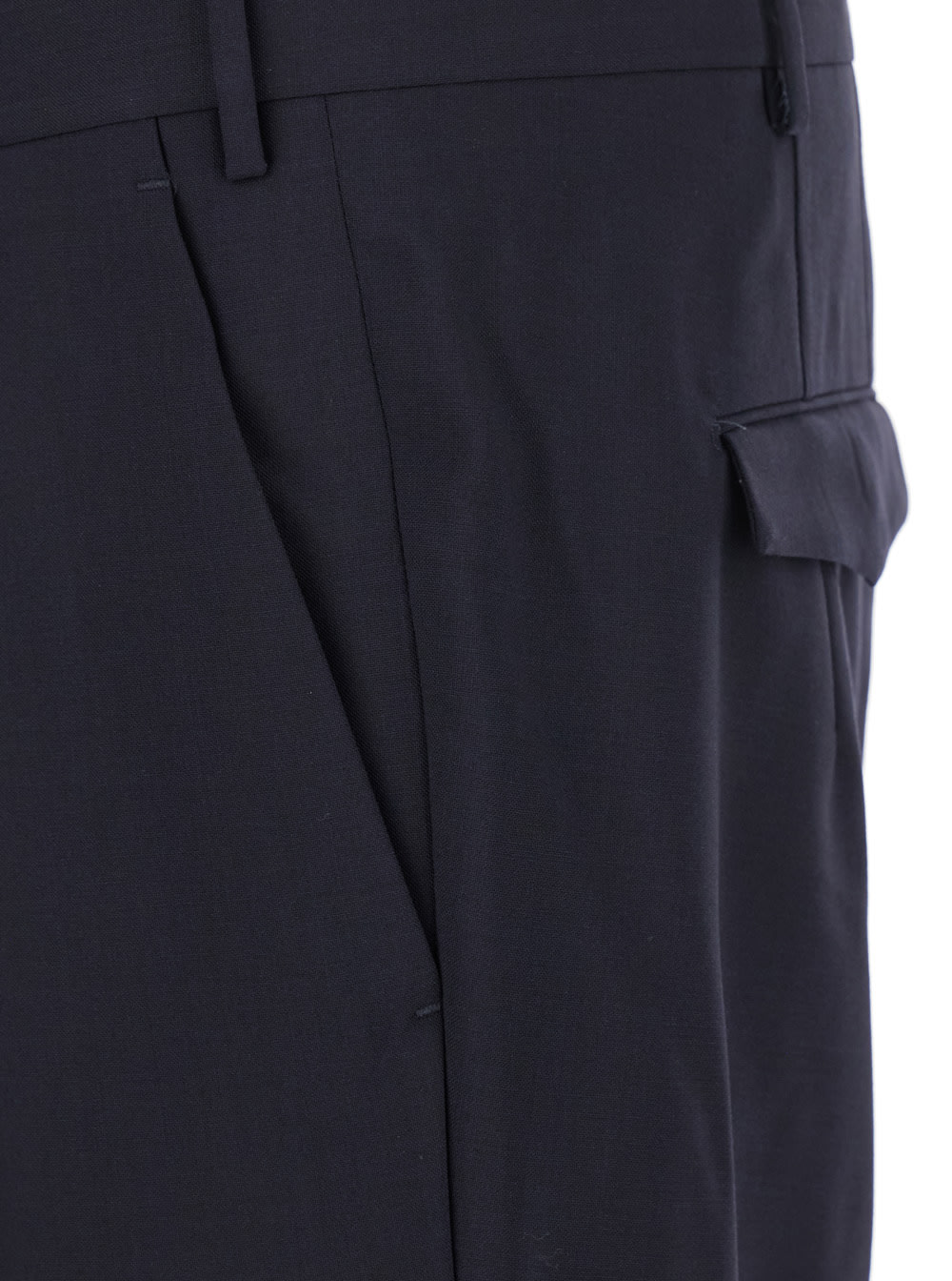 Pt Torino Belt Loop Casual Pants In Blue