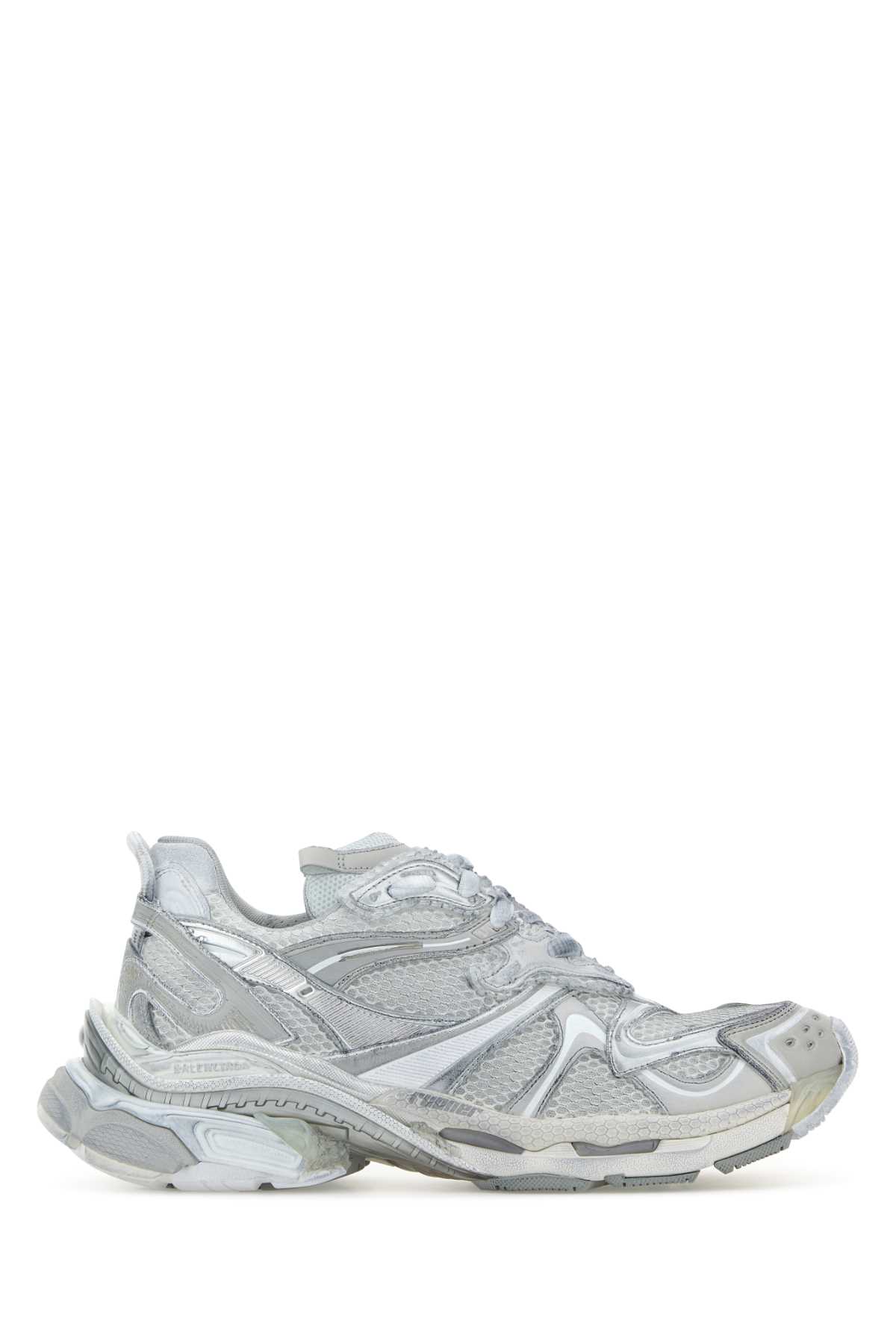 Balenciaga Men Grey Runner 2 Sneakers