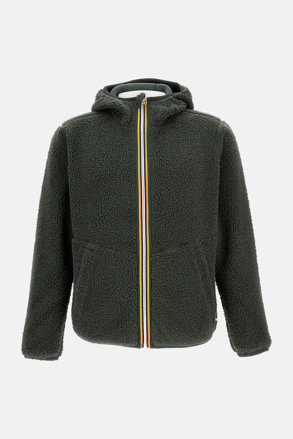 K-way Jack Sherpa Polar Double Jacket In Green