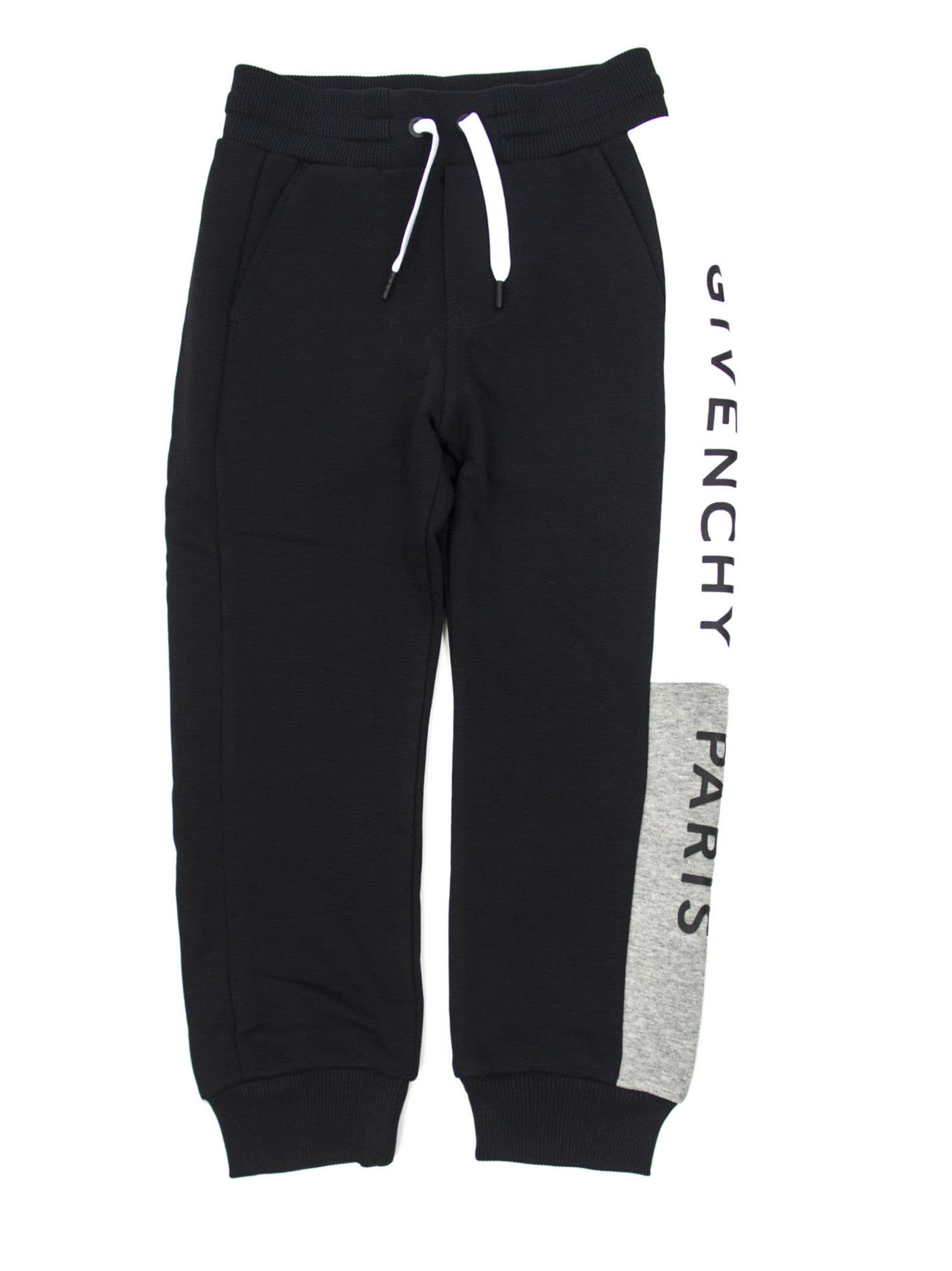 Givenchy Givenchy Black Cotton Embroidered Logo Track Pants - Nero ...