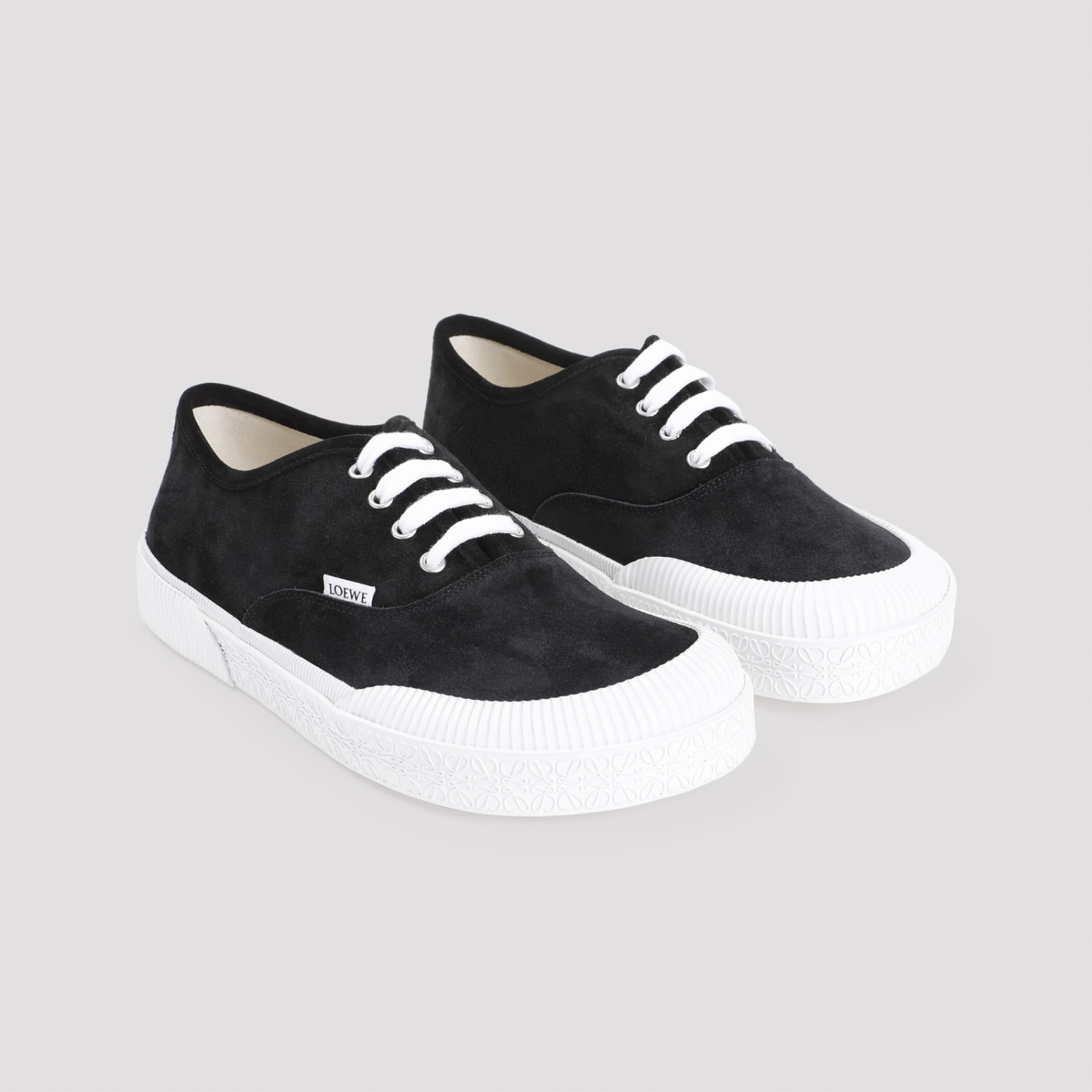 Shop Loewe Terra Vulca Sneakers In Black