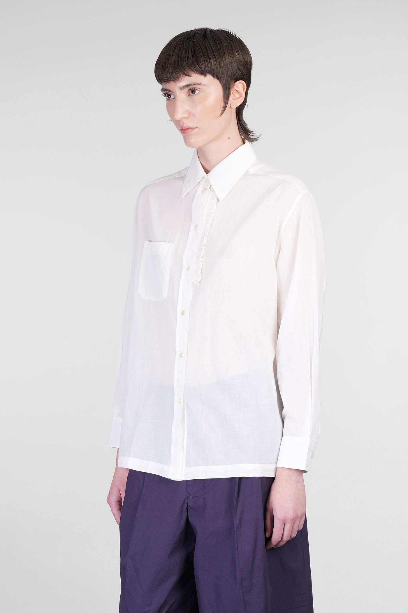 Antik Batik Angelo Shirt In White Cotton