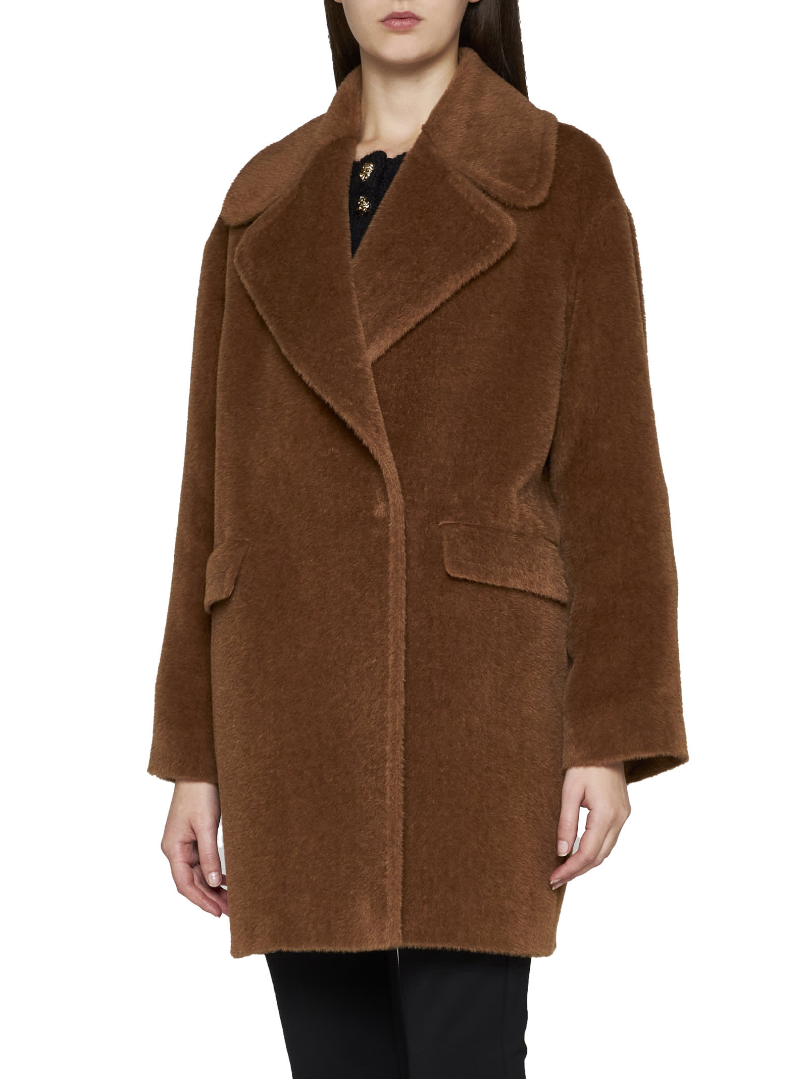 Shop Tagliatore Coat  In Tobacco