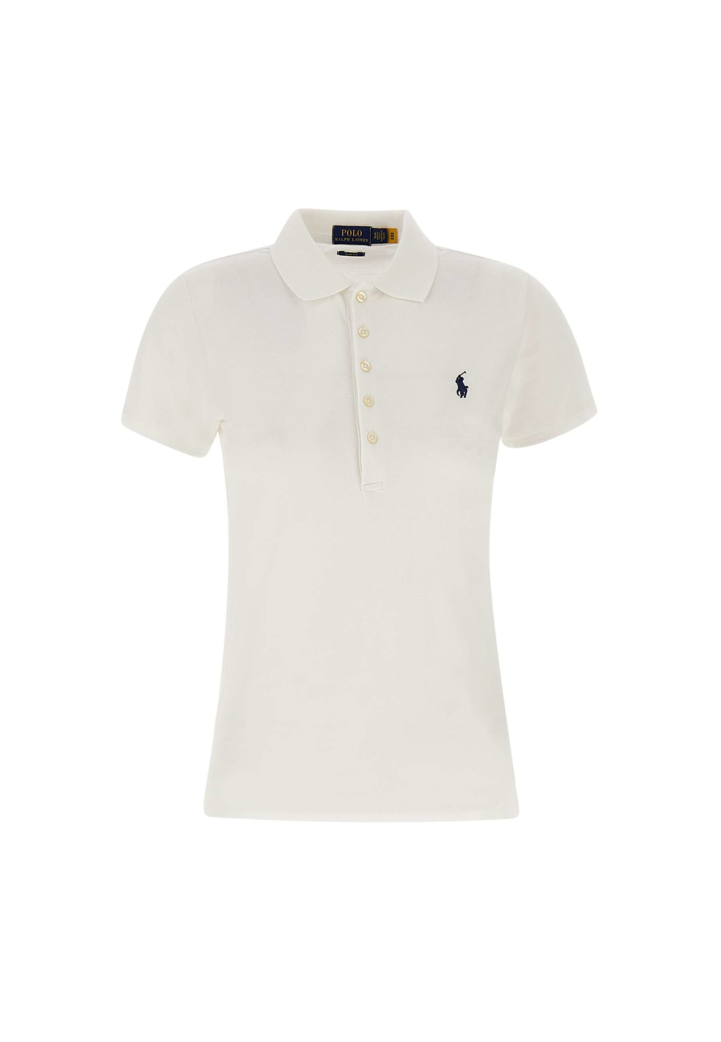 Shop Polo Ralph Lauren Bsr Cotton Polo Shirt In White