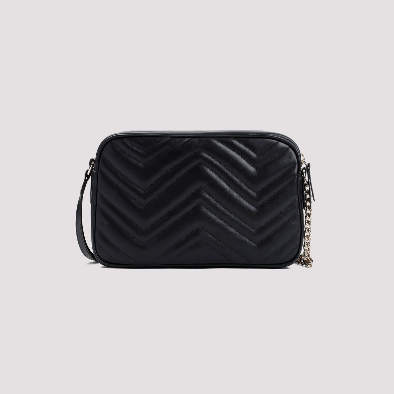 Shop Gucci Marmont 2.0 Gg Shoulder Bag In Black