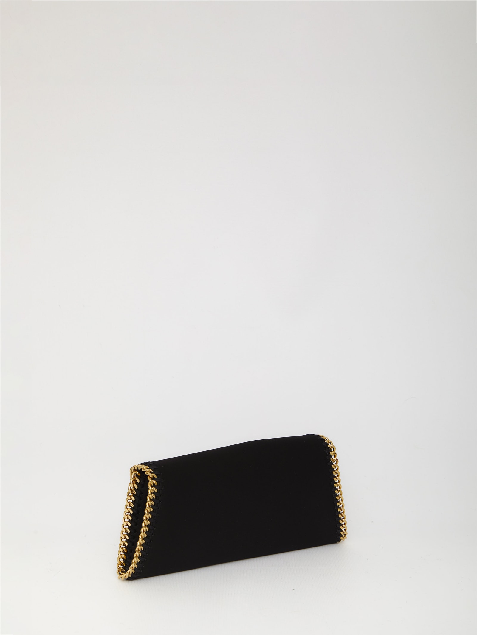 Stella Mccartney Multi Chain Falabella Pouch In Black