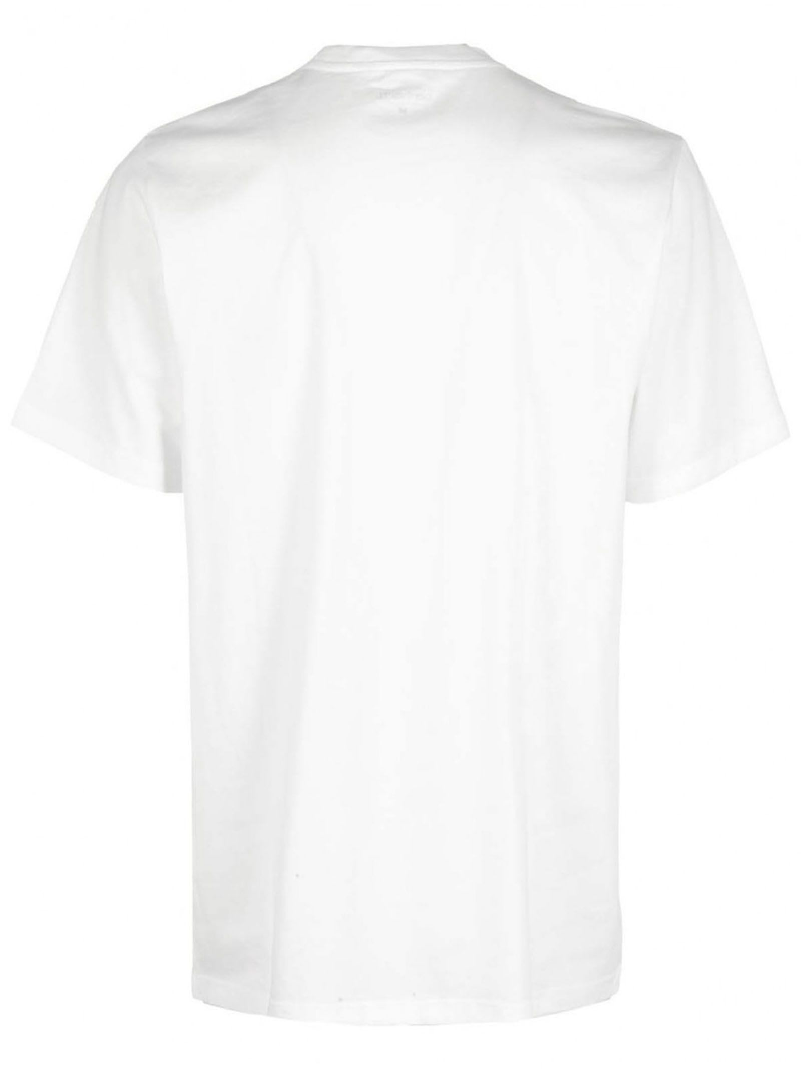Shop Carhartt White Cotton T-shirt In Bianco