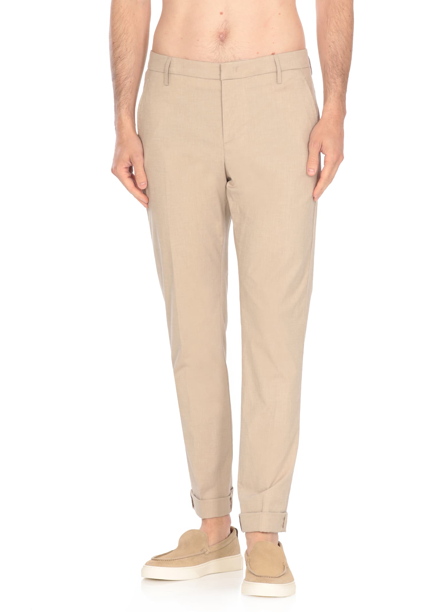 Dondup Cuffed Slim Fit Pants