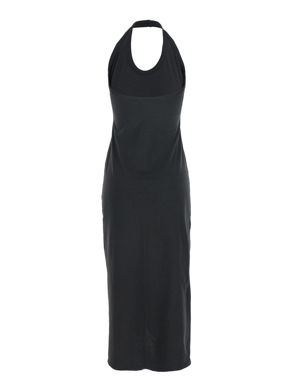 Jucca Black Sleeveless Dress With Halterneck And Straight Hem