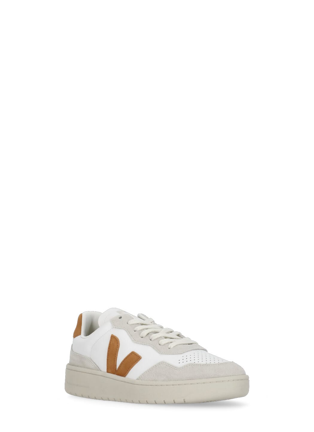 Shop Veja V-90 Sneakers In White