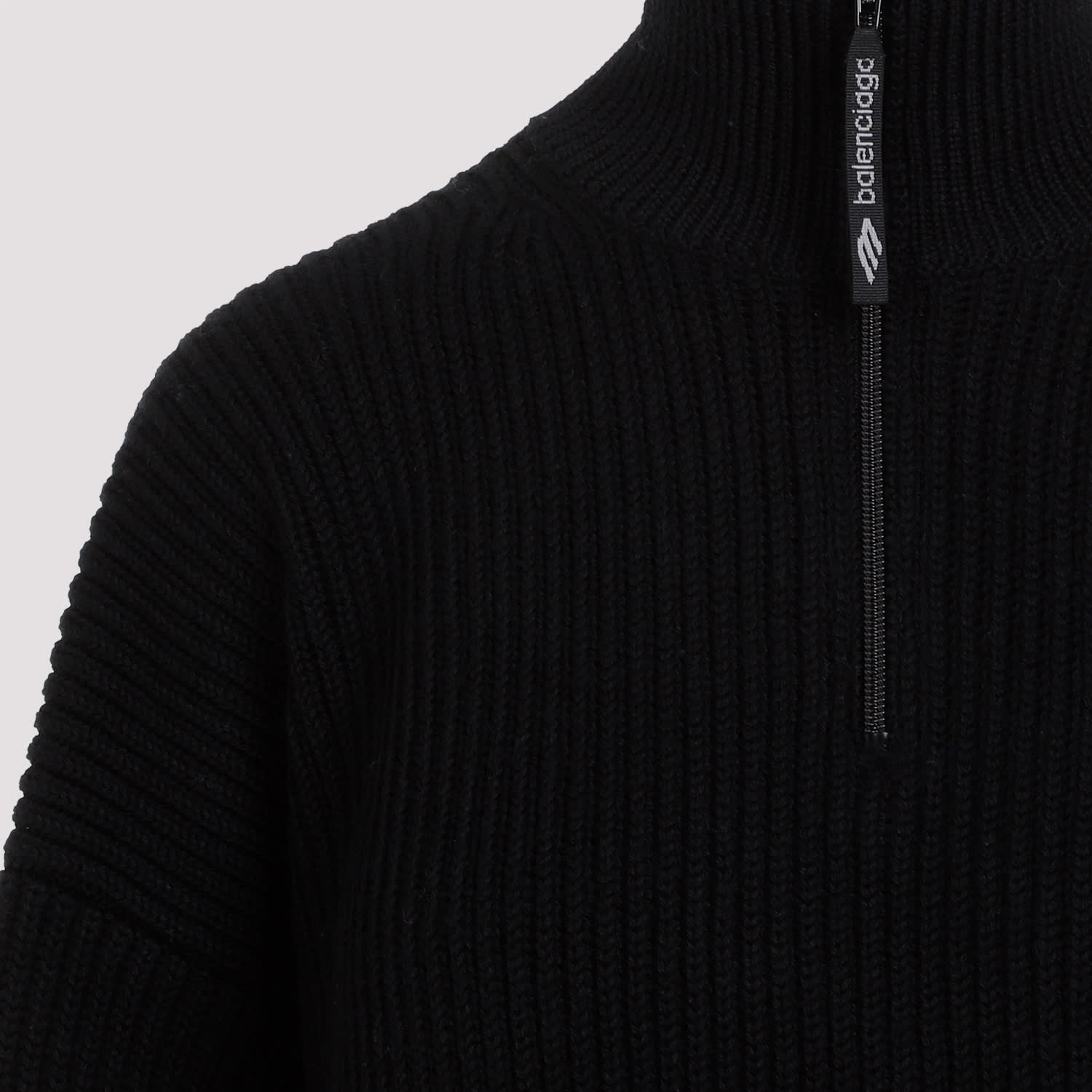 Shop Balenciaga Wool Pullover In Black