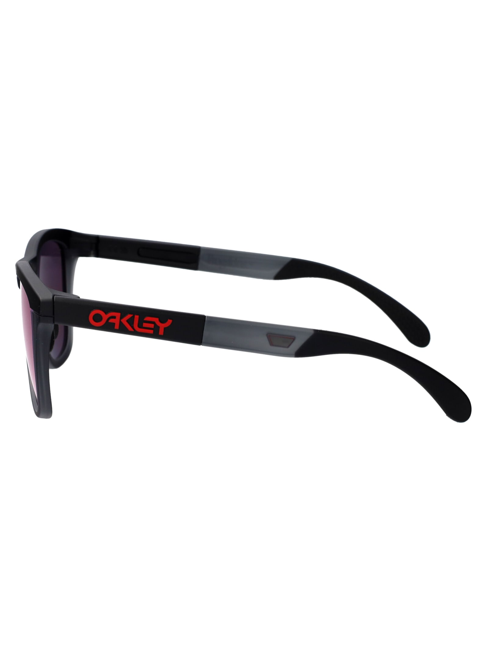 Shop Oakley Frogskins Range Sunglasses In 928413 Matte Black/matte Grey Smoke