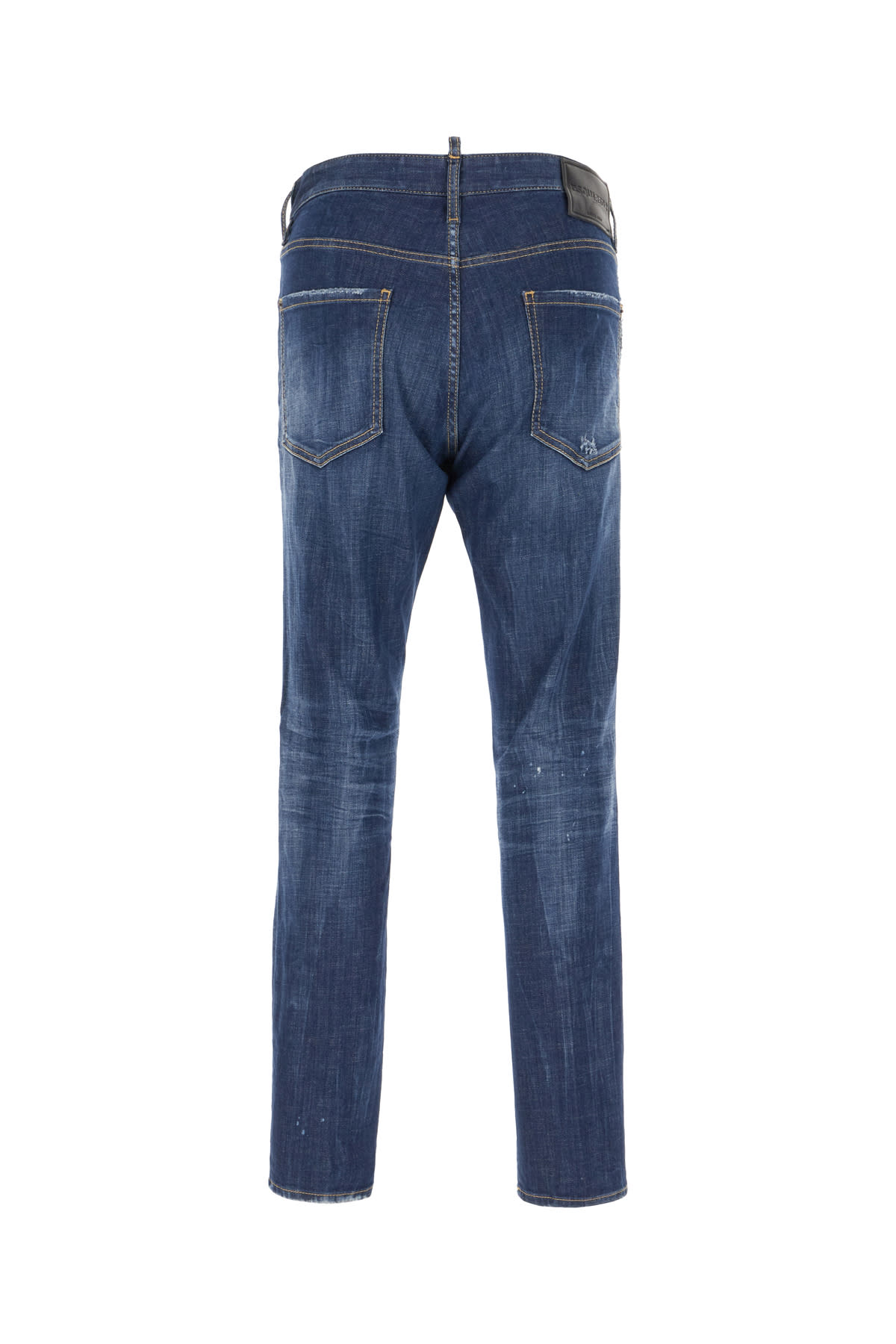 Shop Dsquared2 Stretch Denim Jeans In Navy Blue