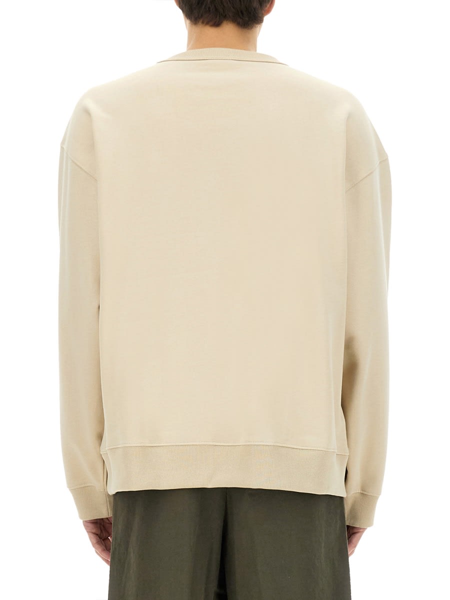 Dries Van Noten Sweatshirt With Print In Beige