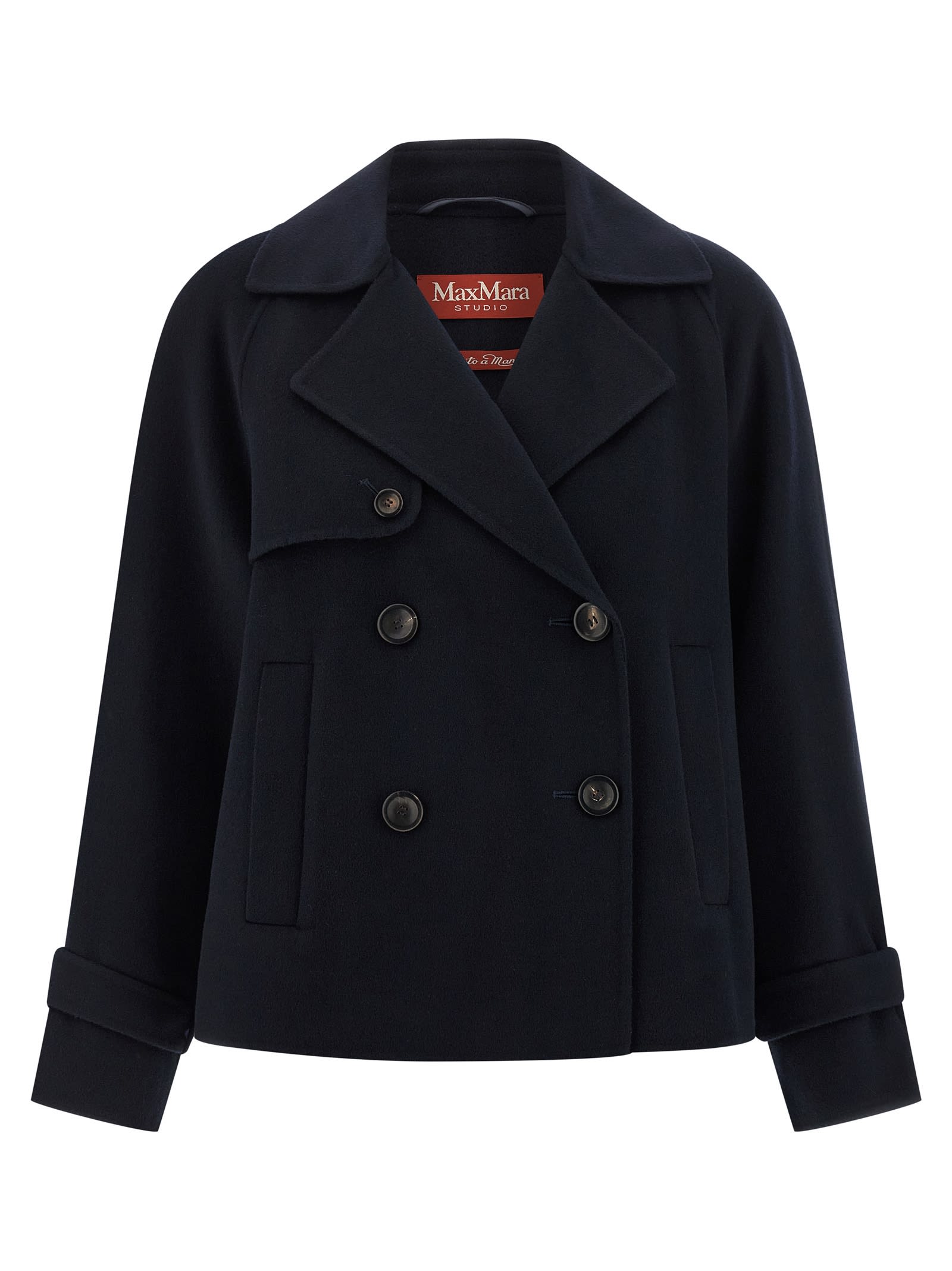 Max Mara Nupar Double-breasted Jacket In Blue