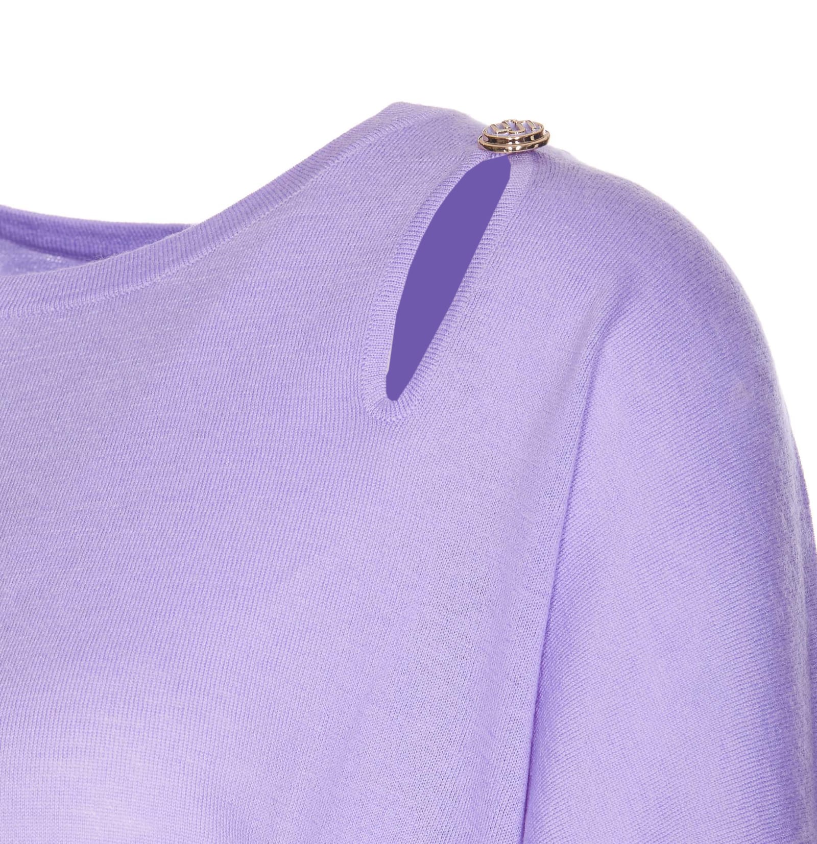 Shop Liu •jo Sweater In Purple