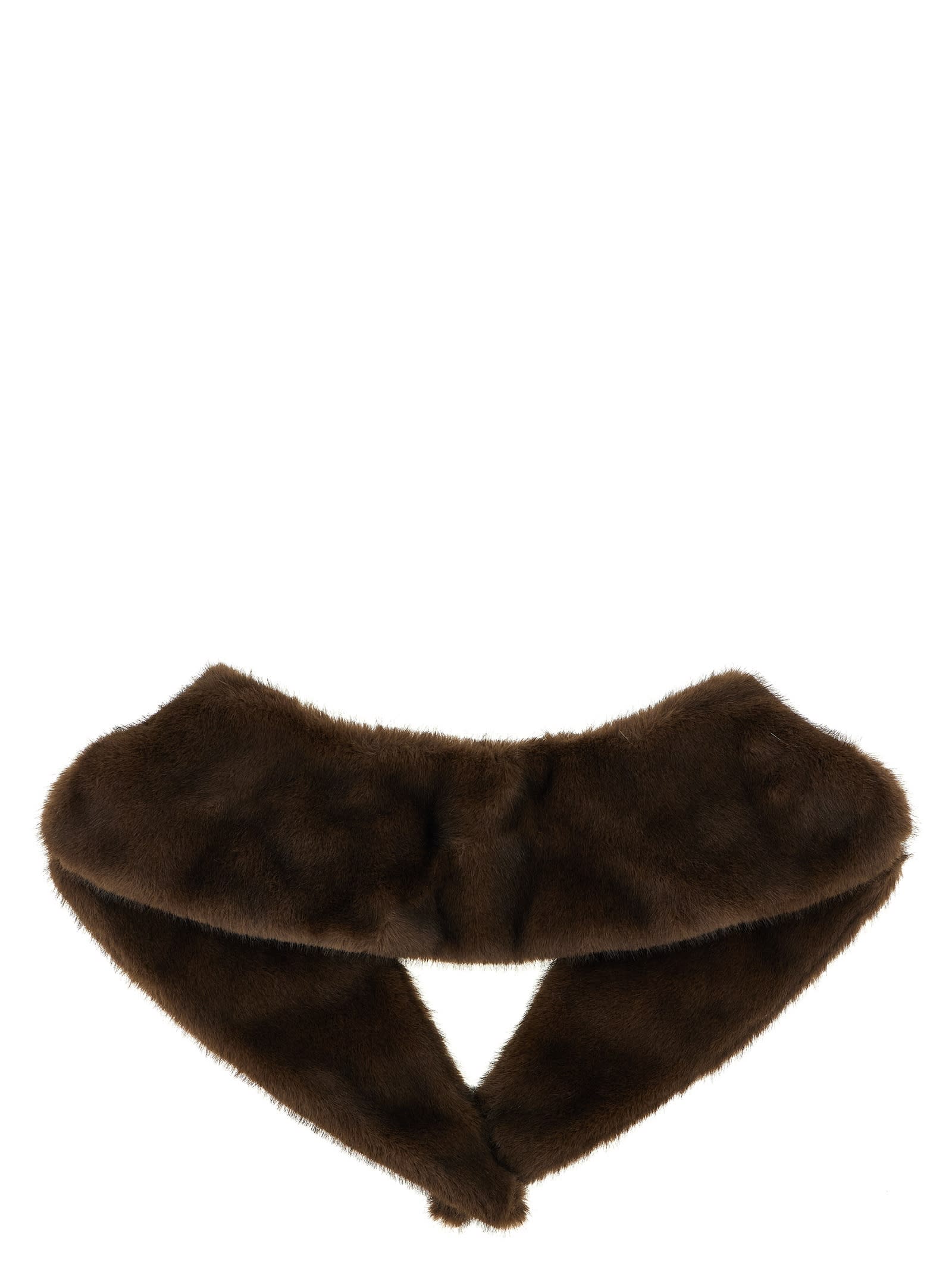 P.a.r.o.s.h P. A.r. O.s. H. Eco Fur Neck In Brown