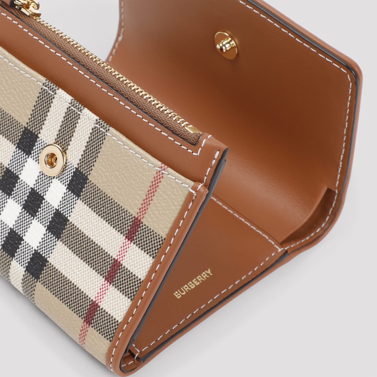 Shop Burberry Lancaster Wallet In Archive Beige