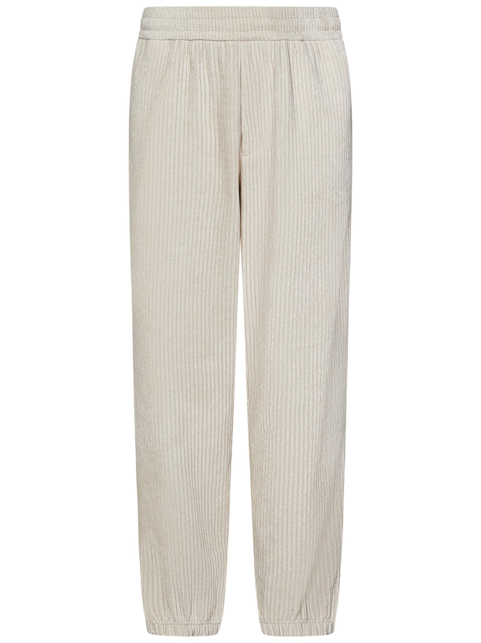 Shop Emporio Armani Trousers In White