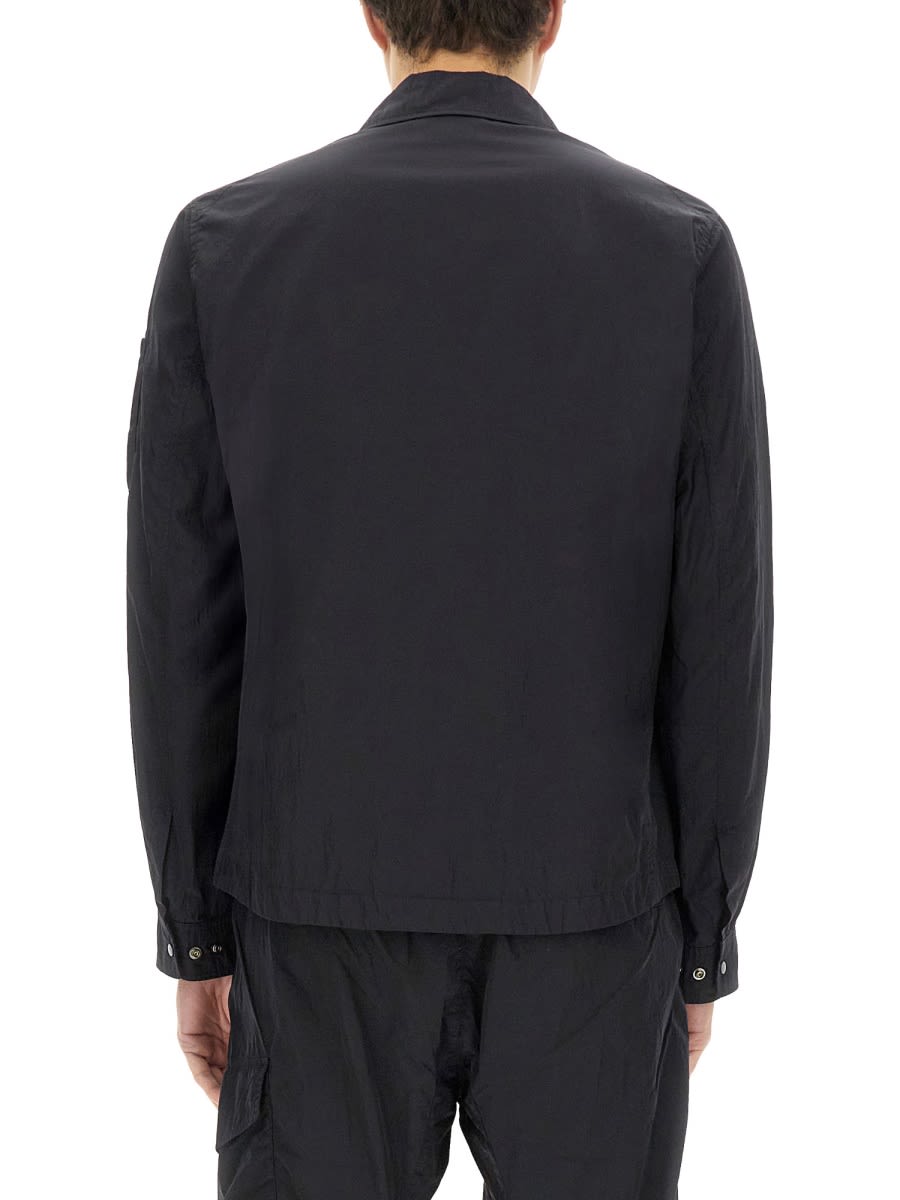 C.p. Company C.p.company Jacket With Gabardine In Blue