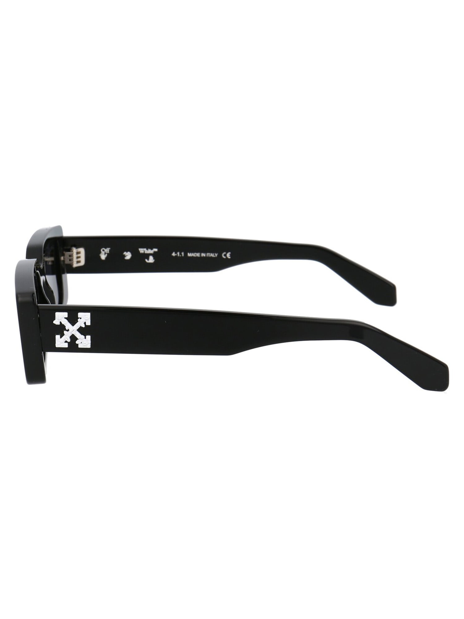 Shop Off-white Arthur Sunglasses Sunglasses In Black Dark Grey