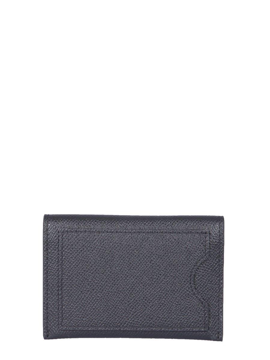 Shop Ferragamo Vara Bow Detailed Card Case In Black