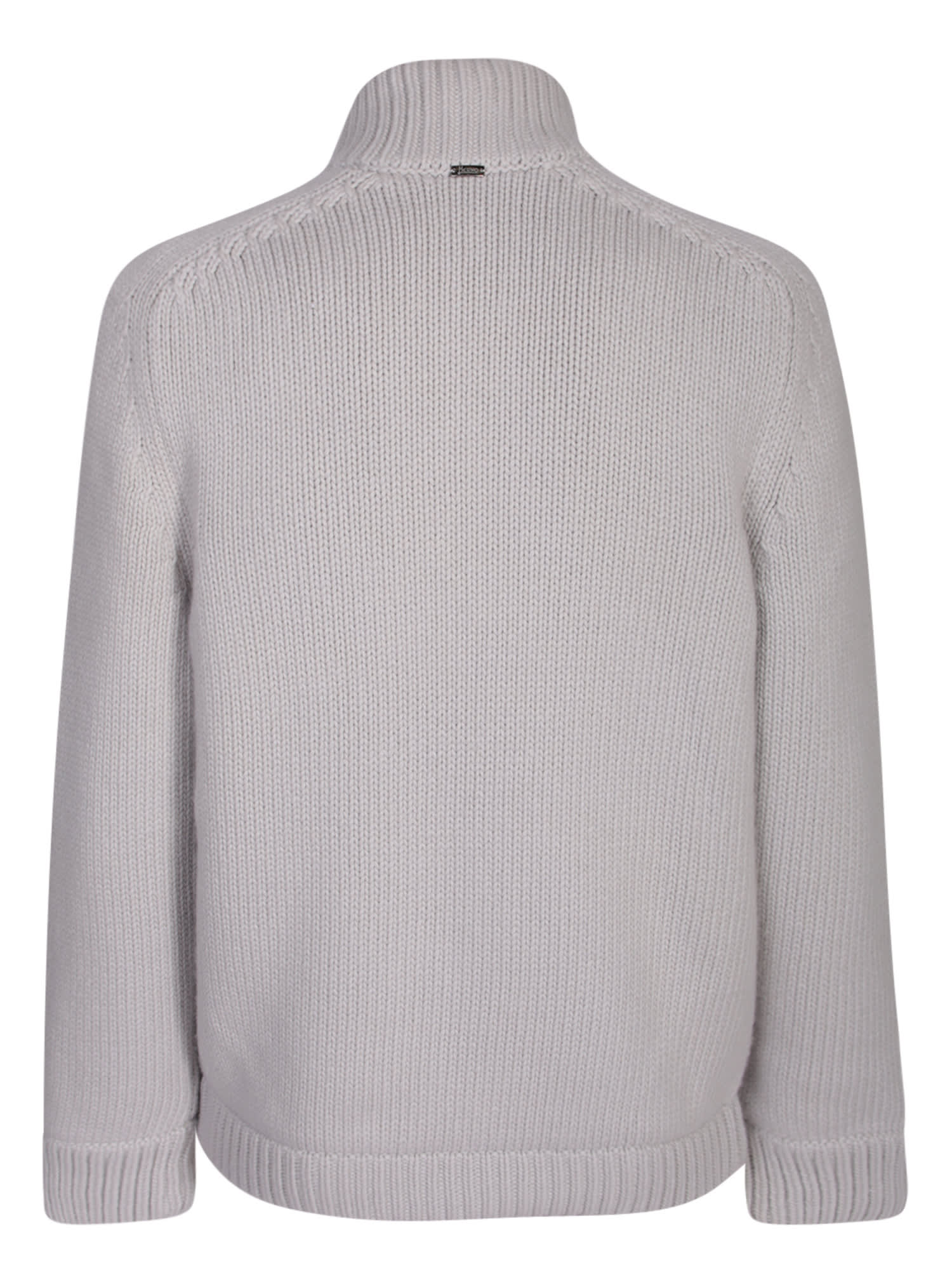 Herno Infinity Wool Bomber Jacket In Grey