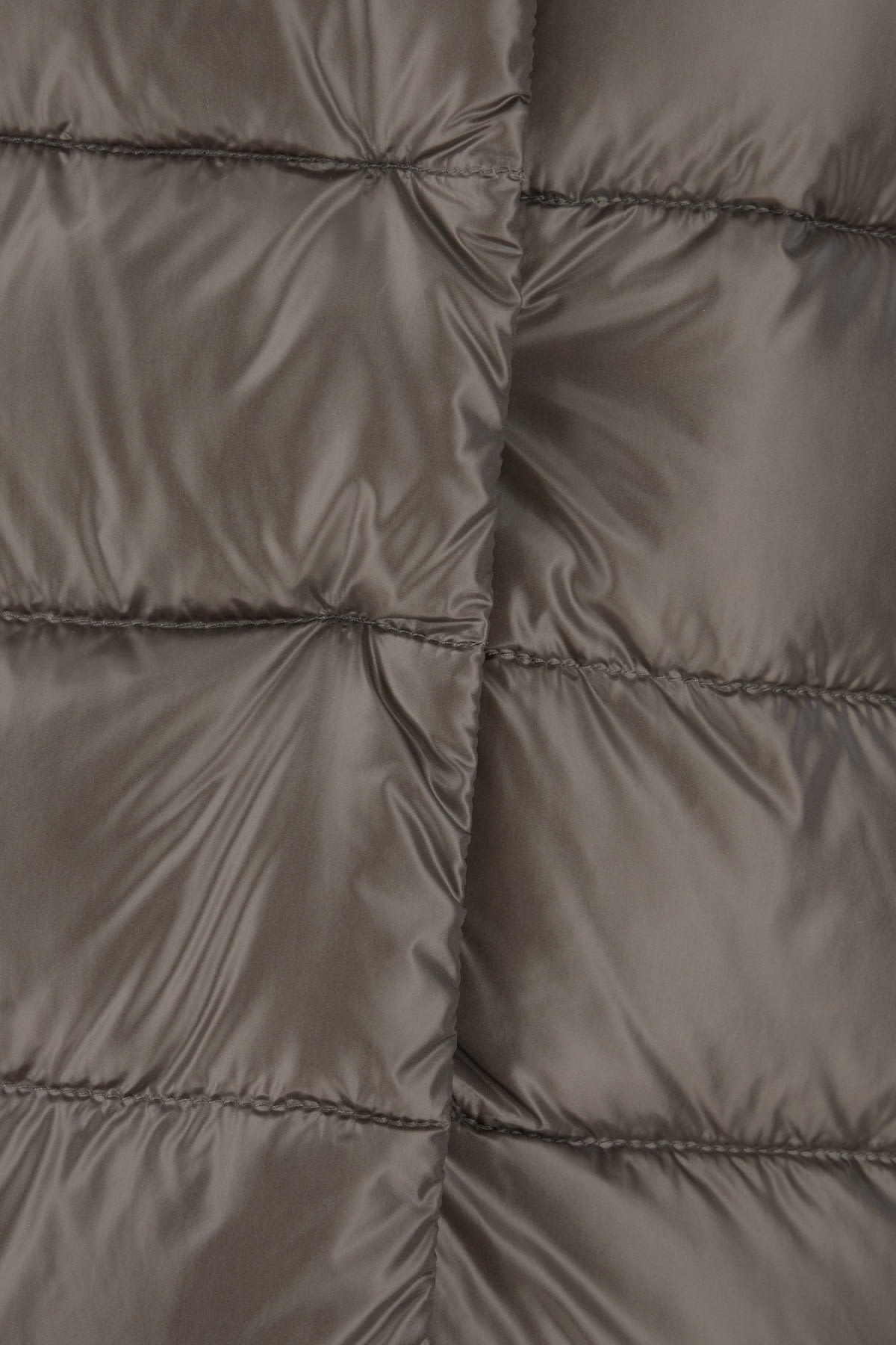 Herno Dove Grey Nylon Down Jacket In Brown