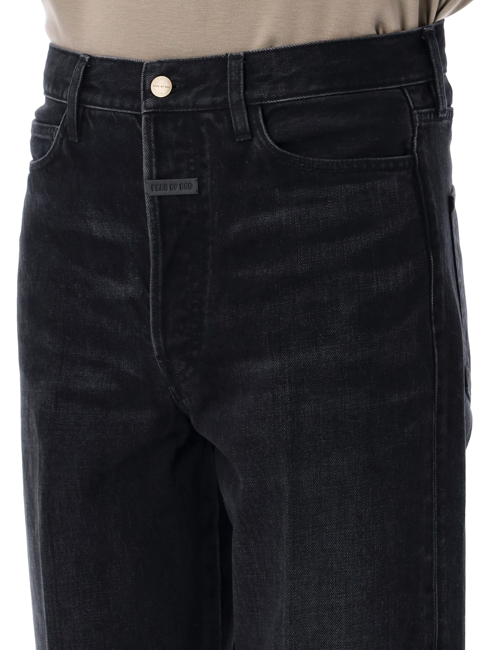 Fear Of God Men's Classic 5 Pockets Jeans In Black