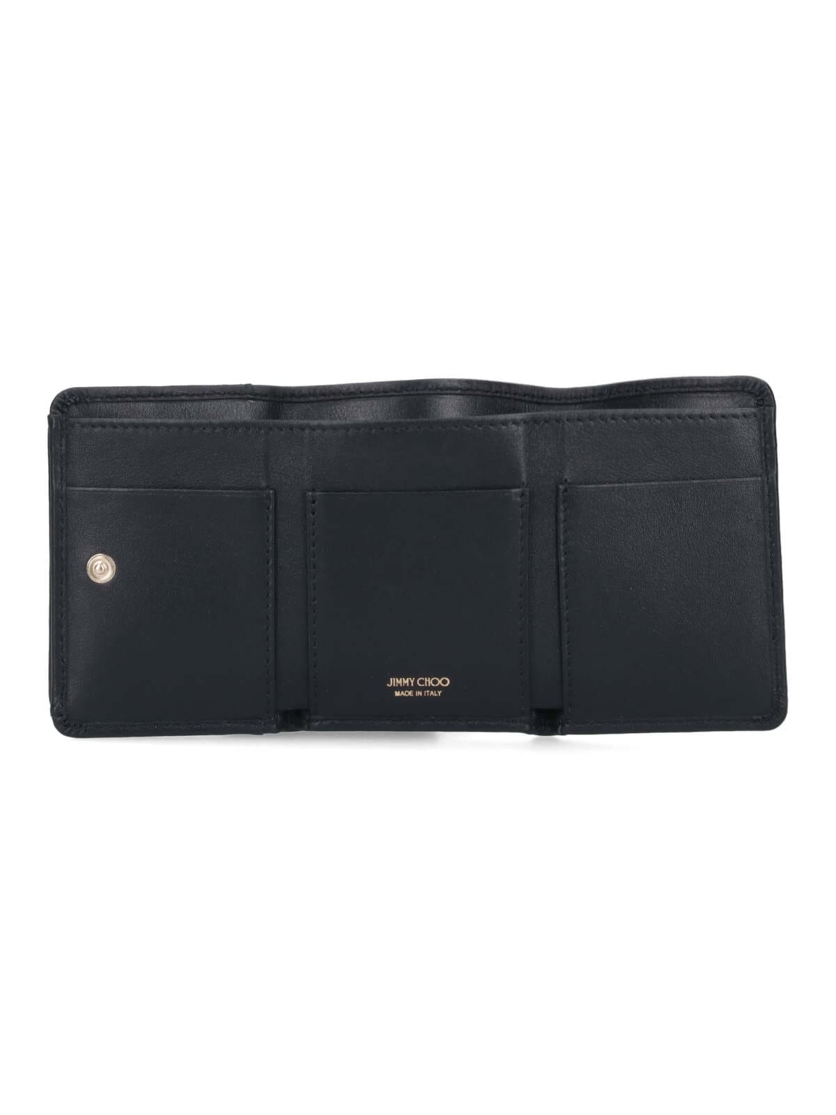 Shop Jimmy Choo Studs Wallet In Black