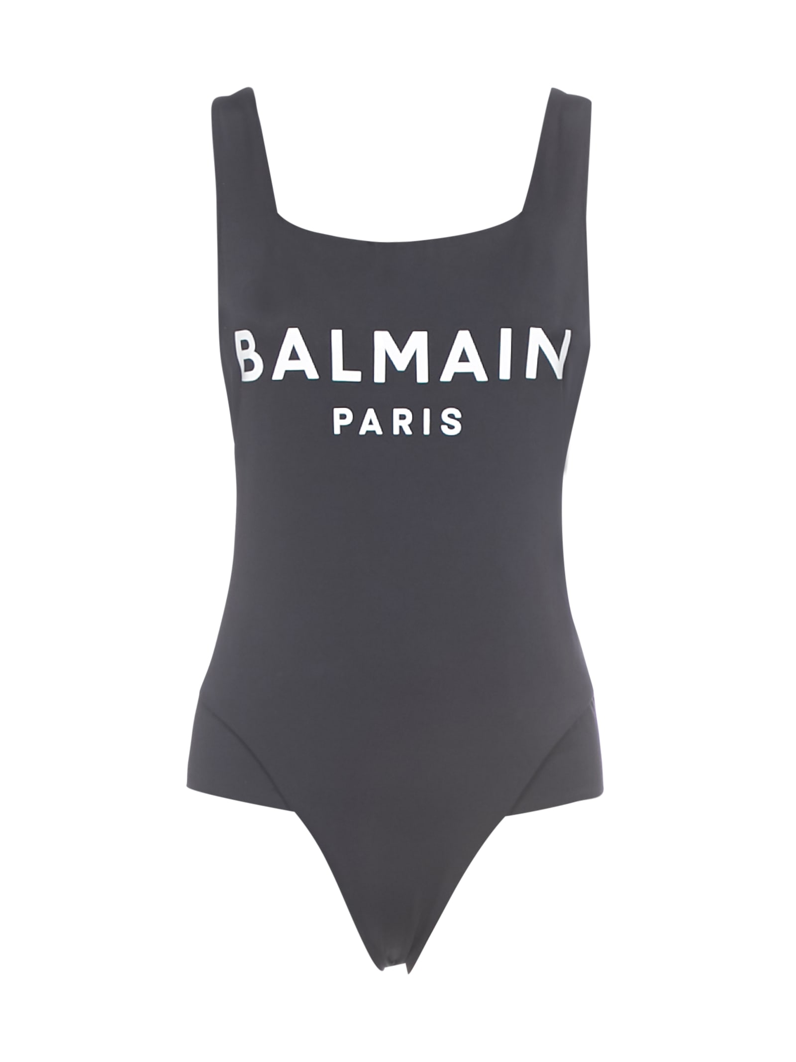 Balmain Logo Body Swimwear In Black