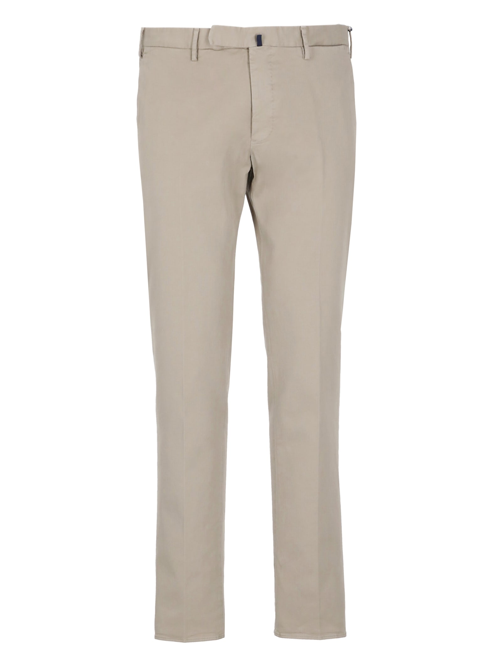 Shop Incotex Cotton Pants In Grey