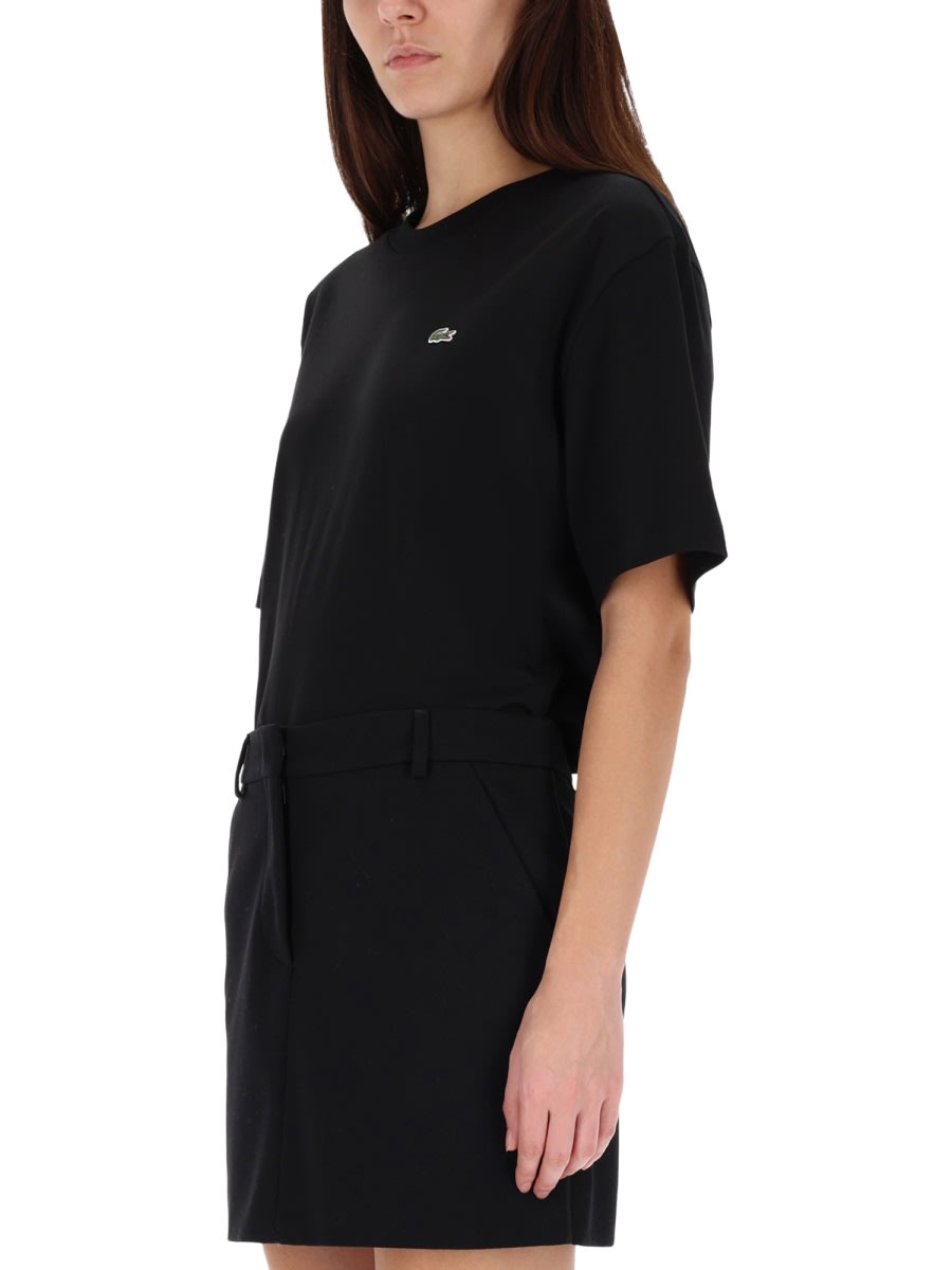 Lacoste T-shirt With Logo In Black