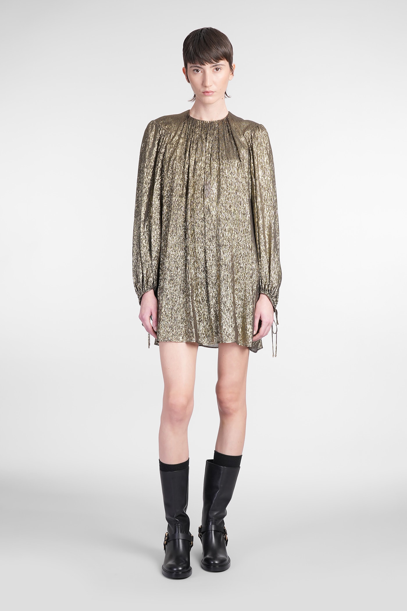 Chloé Dress Woman In Gold Silk