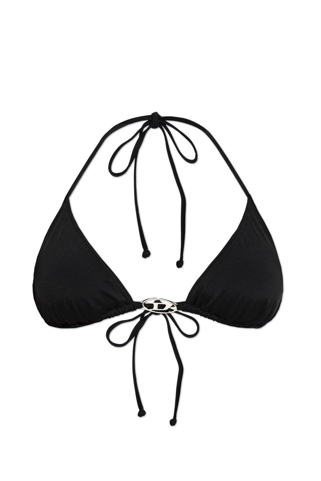 Sees T Dnm Logo Plaque Bikini Top