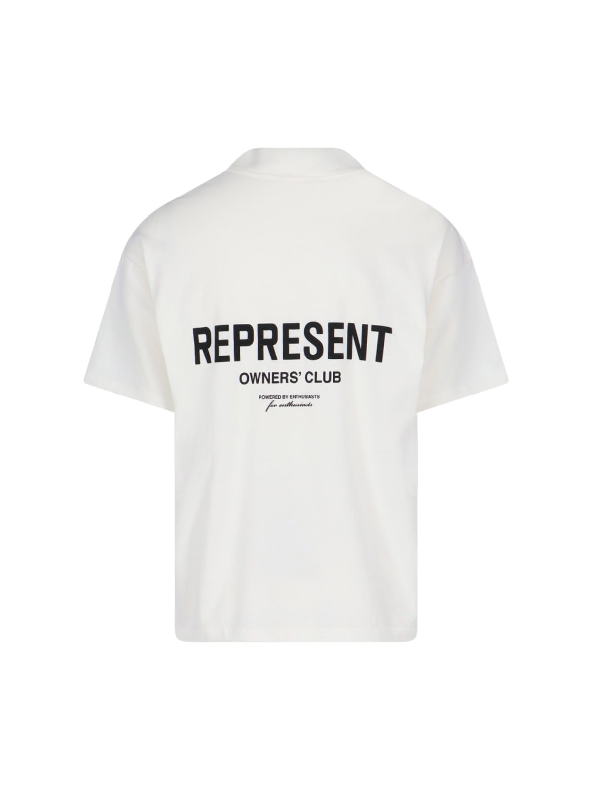 Shop Represent Logo T-shirt In Crema