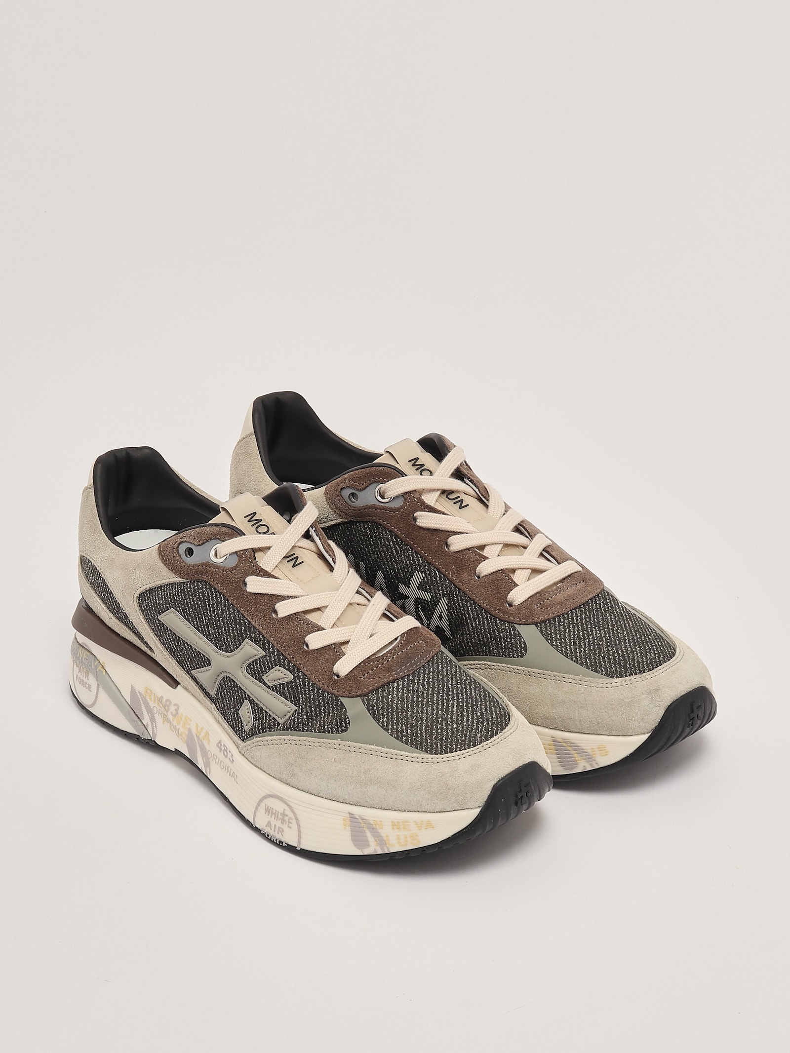 Shop Premiata Sneakers Sneaker In Marrone